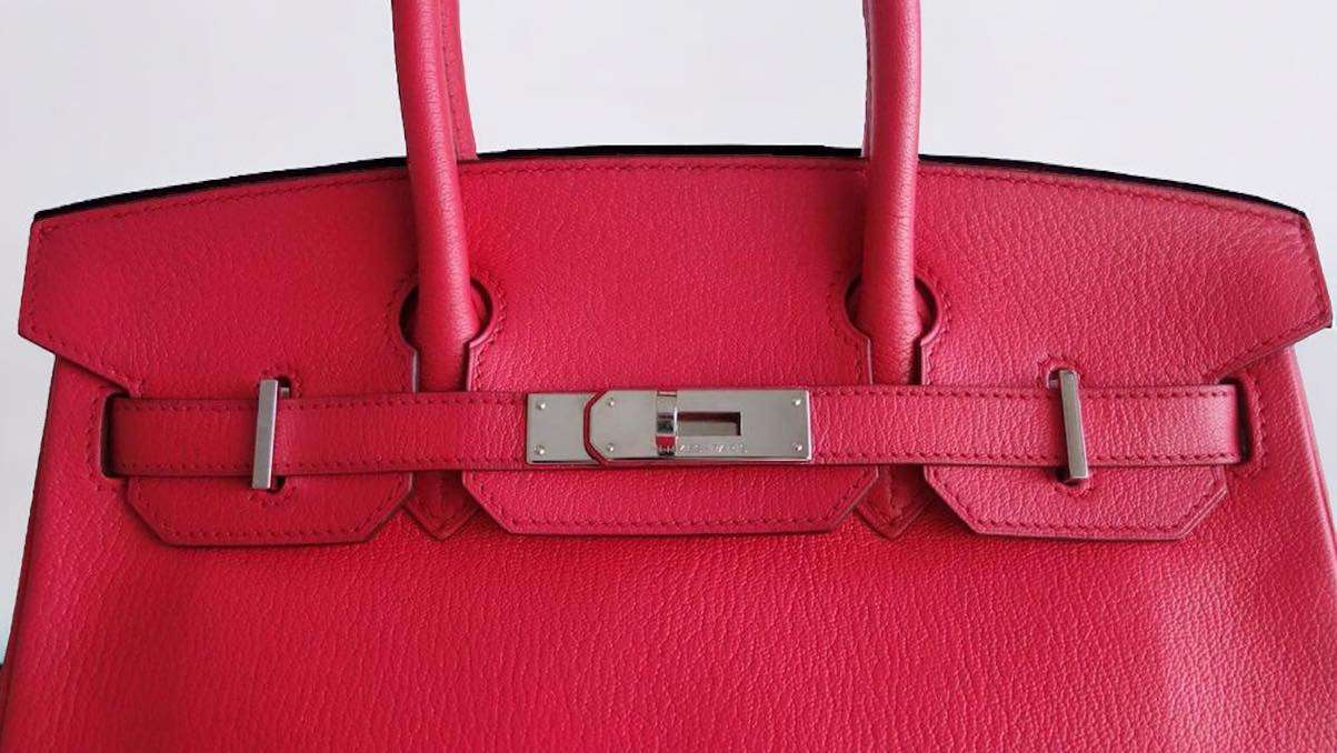 Sac Hermès Birkin 30 Rose Jaipur – Image 9