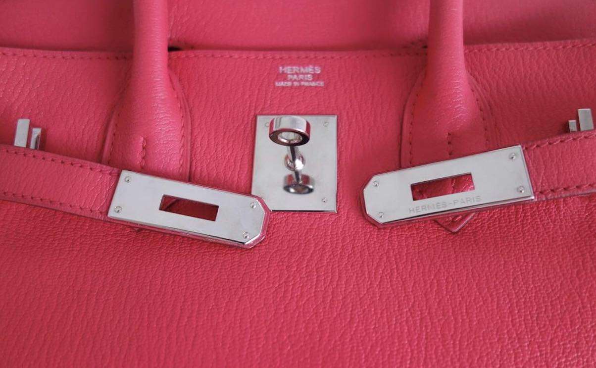 Sac Hermès Birkin 30 Rose Jaipur – Image 12