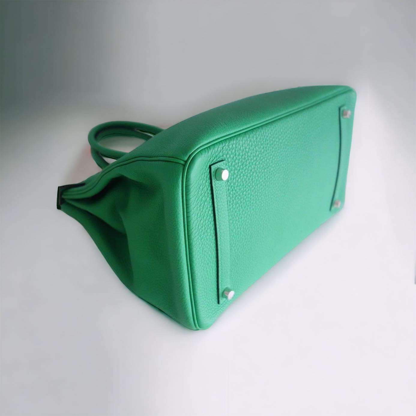 Sac Hermès Birkin 35 vert bambou – Image 7