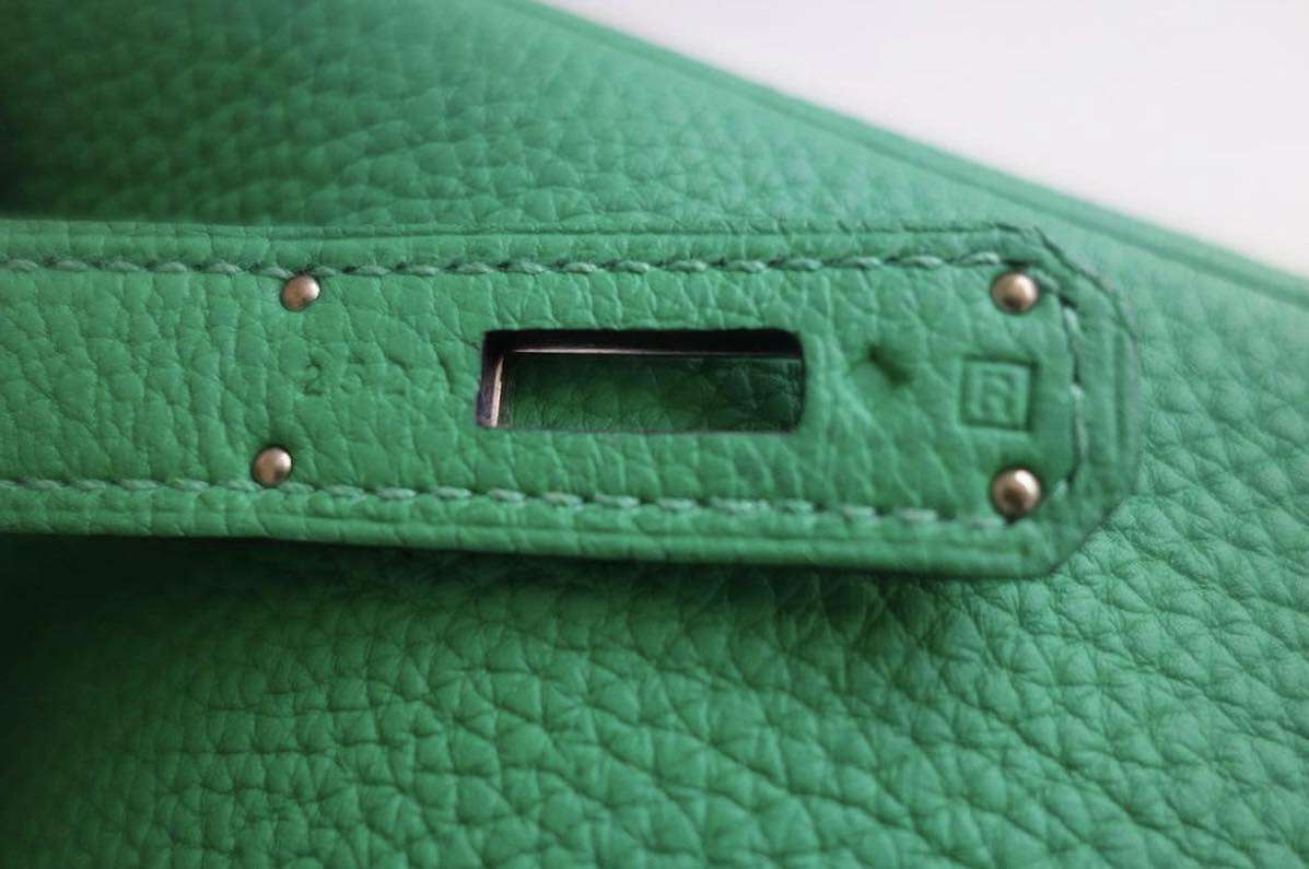 Sac Hermès Birkin 35 vert bambou – Image 12