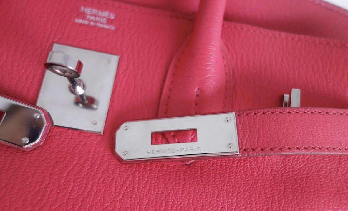 Sac Hermès Birkin 30 Rose Jaipur – Image 11