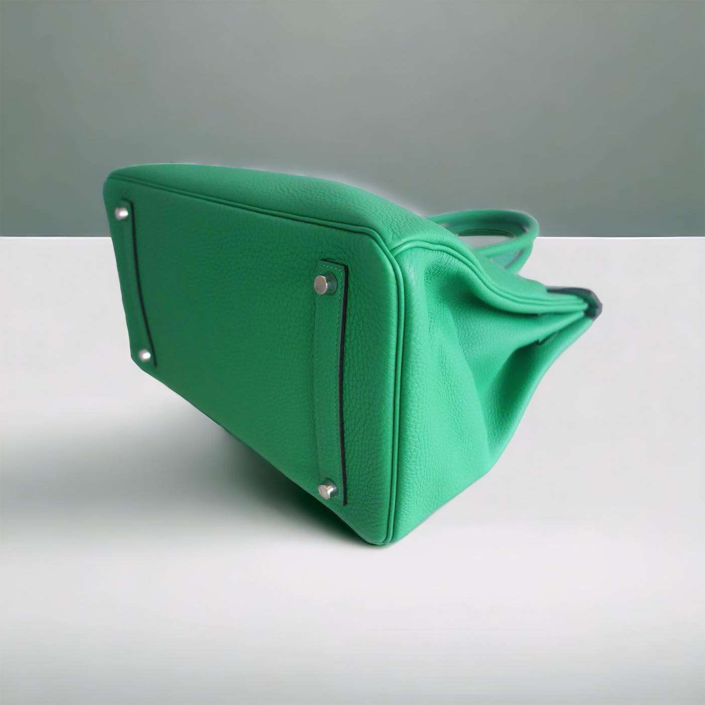 Sac Hermès Birkin 35 vert bambou – Image 8