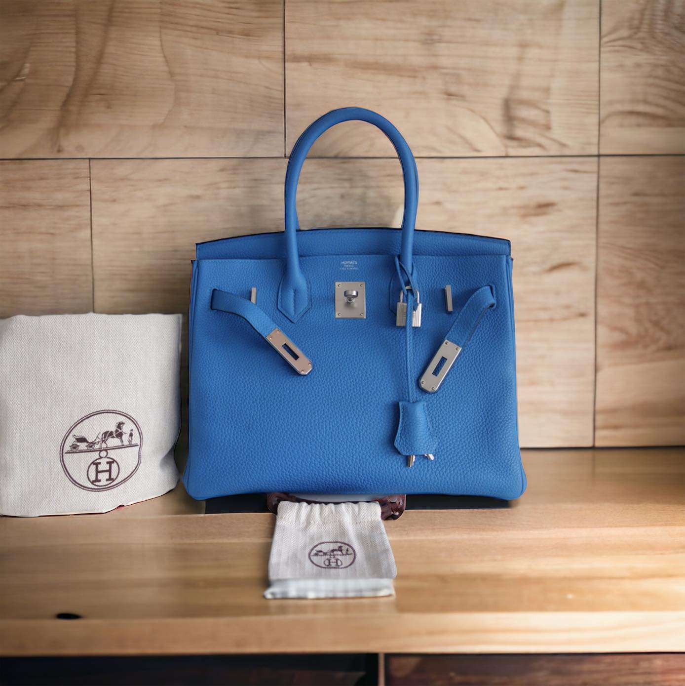 Sac Hermès Birkin 30 Bleu Zanzibar – Image 3