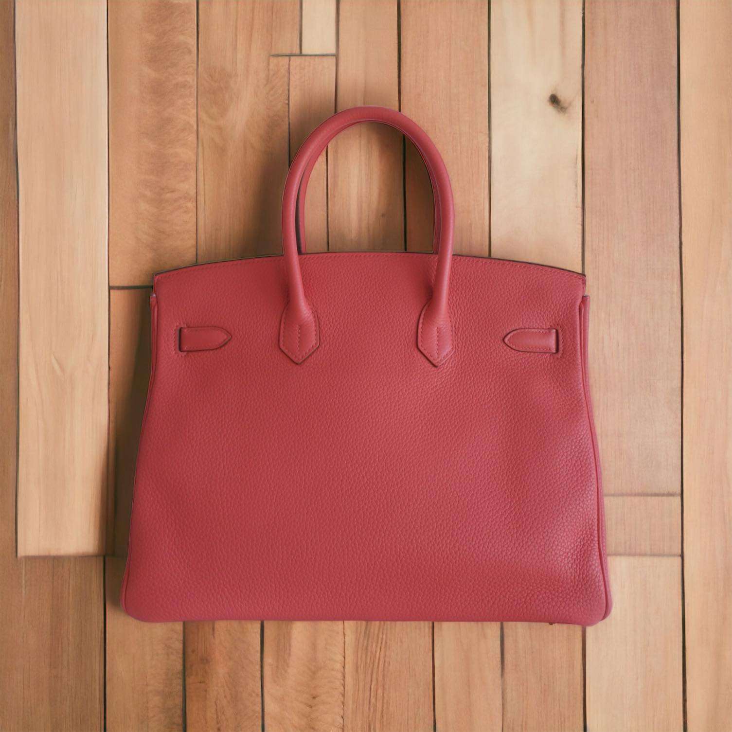 Sac Hermès Birkin 35 Rose Jaipur – Image 4