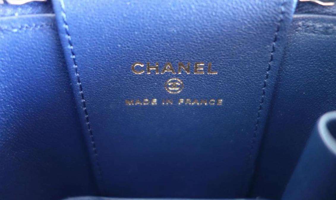 Sac Chanel mini bleu marine – Image 8