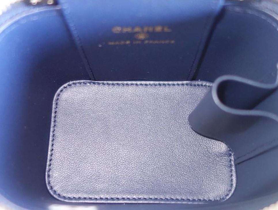 Sac Chanel mini bleu marine – Image 7
