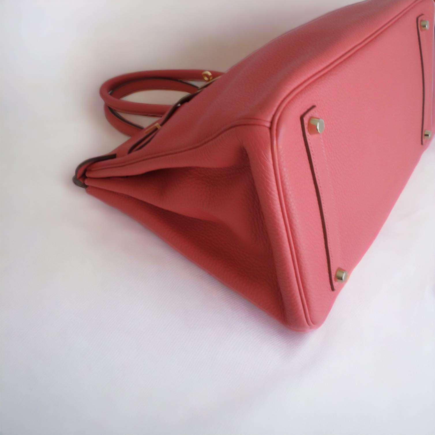 Sac Hermès Birkin 35 Rose Jaipur – Image 7