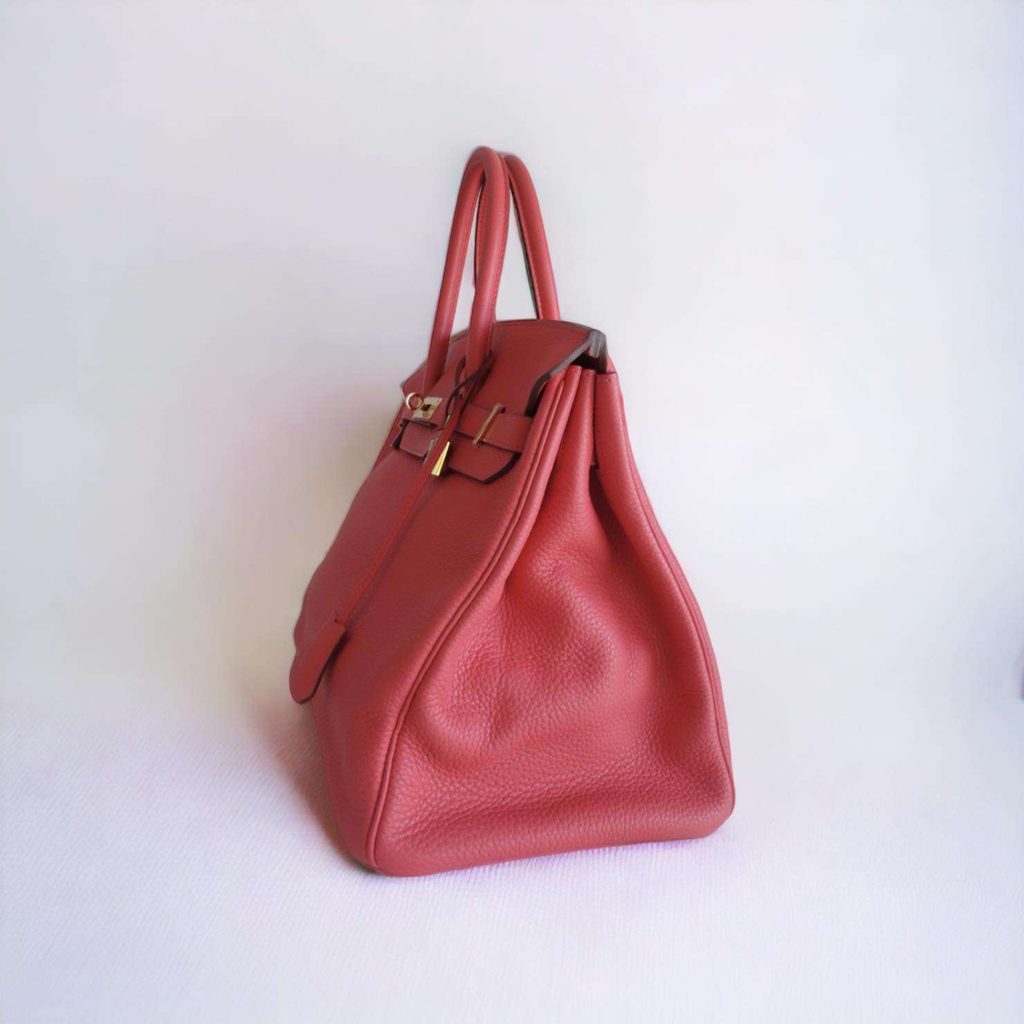 Sac Hermès Birkin 35 Rose Jaipur – Image 5