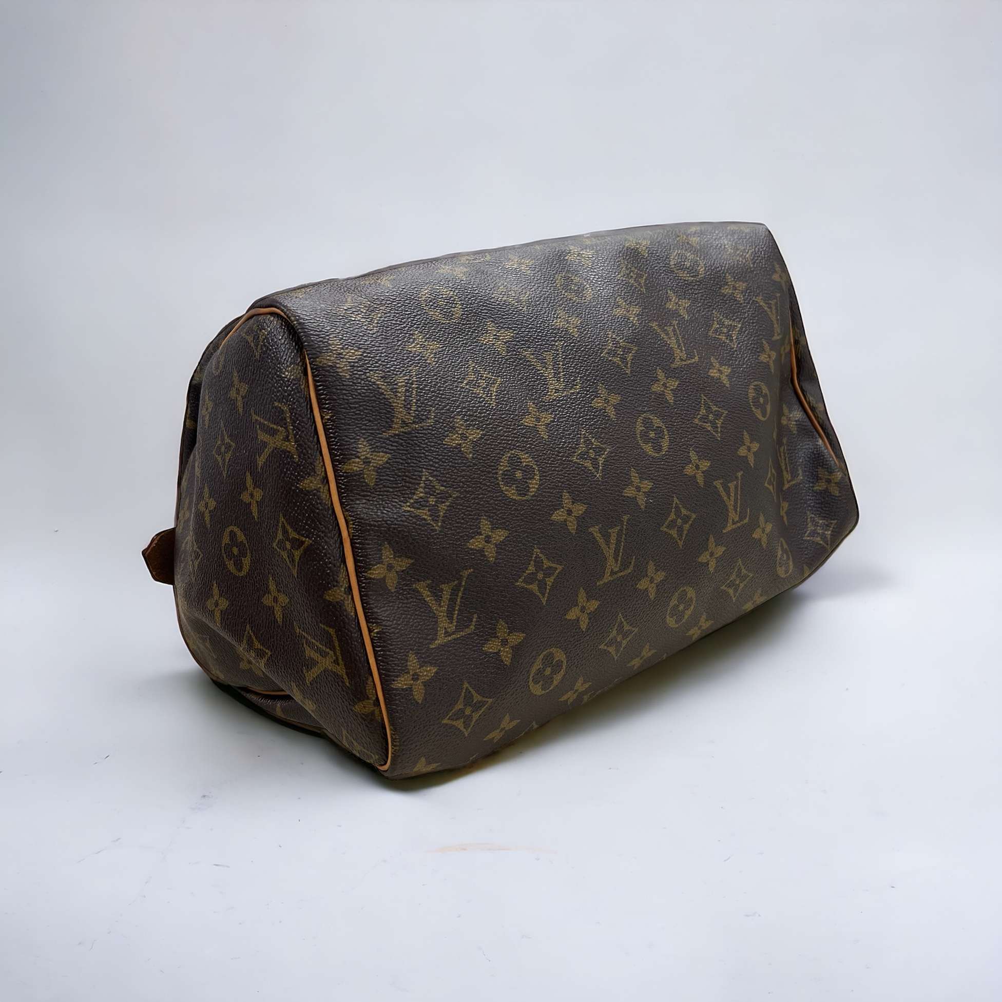 Sac à main Louis Vuitton Speedy 30 monogramme marron – Image 10