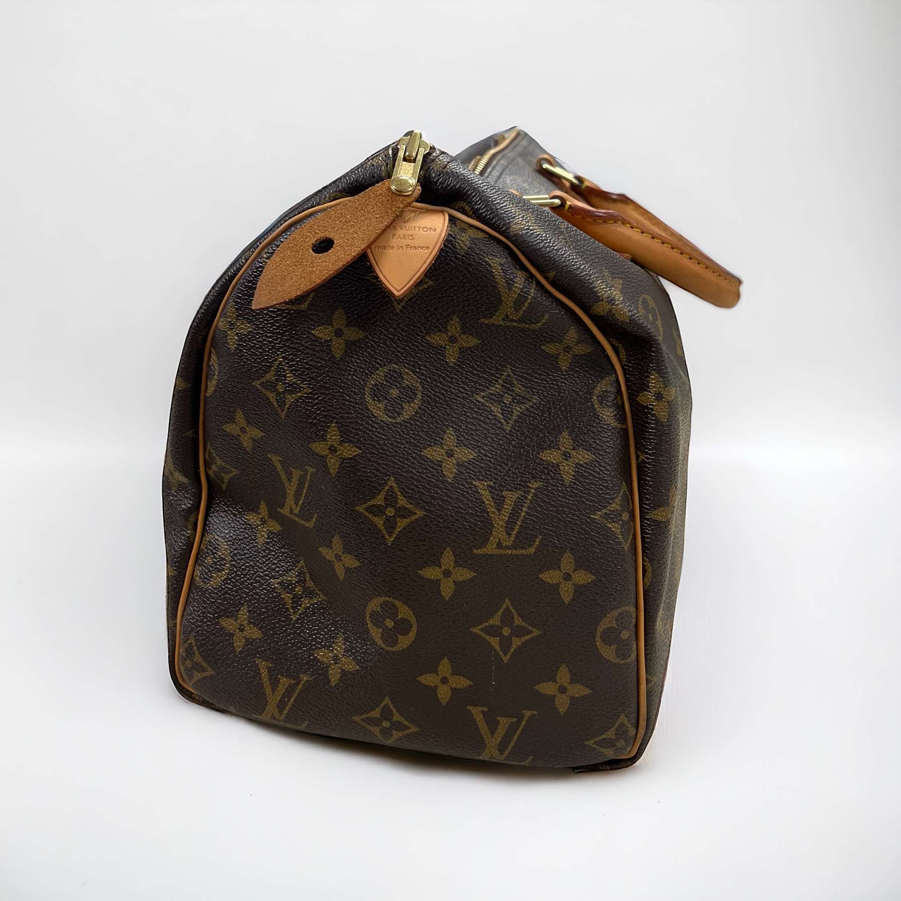 Sac à main Louis Vuitton Speedy 30 monogramme marron – Image 6