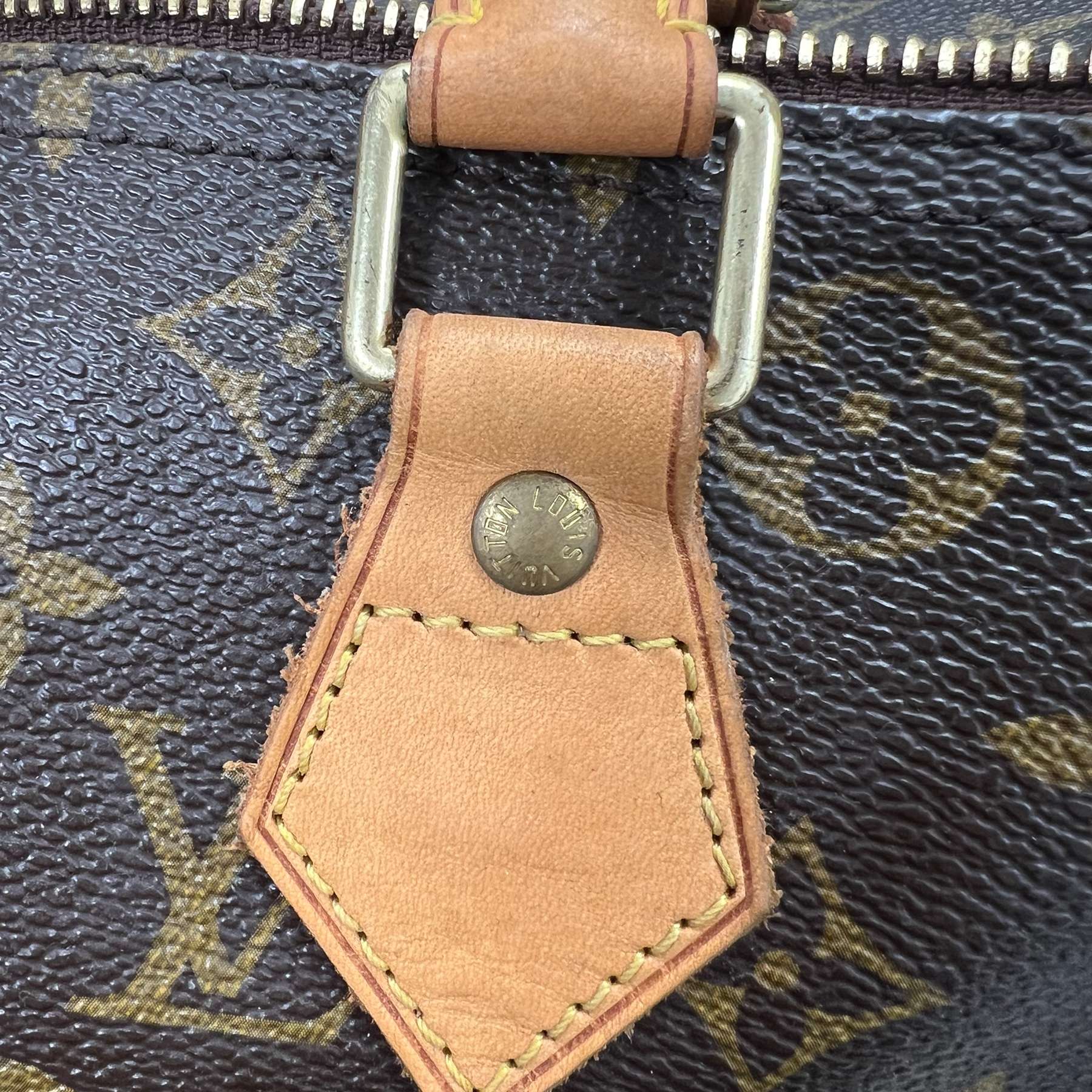 Sac à main Louis Vuitton Speedy 30 monogramme marron – Image 12