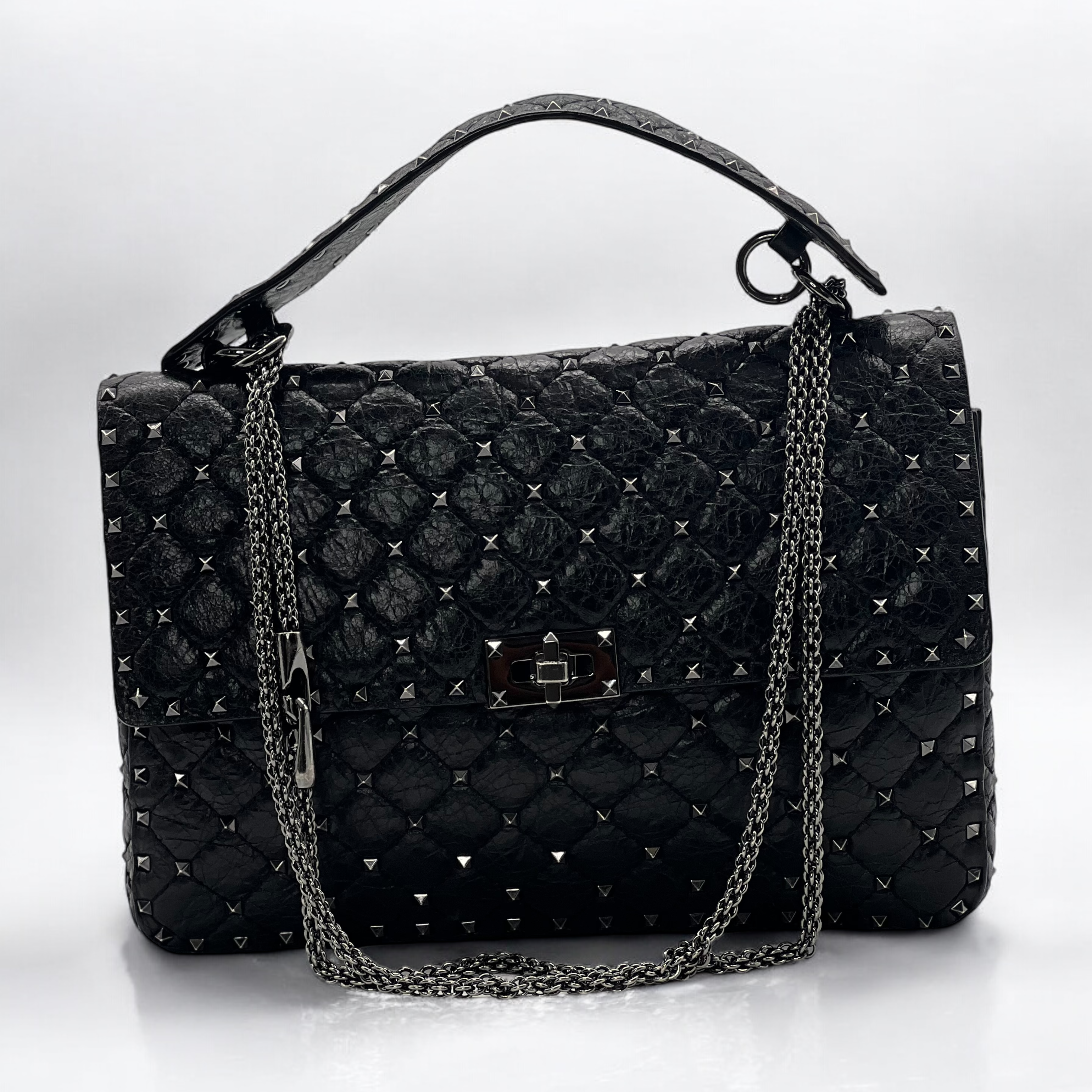Sac bandoulière Rockstud Valentino GM noir – Image 3