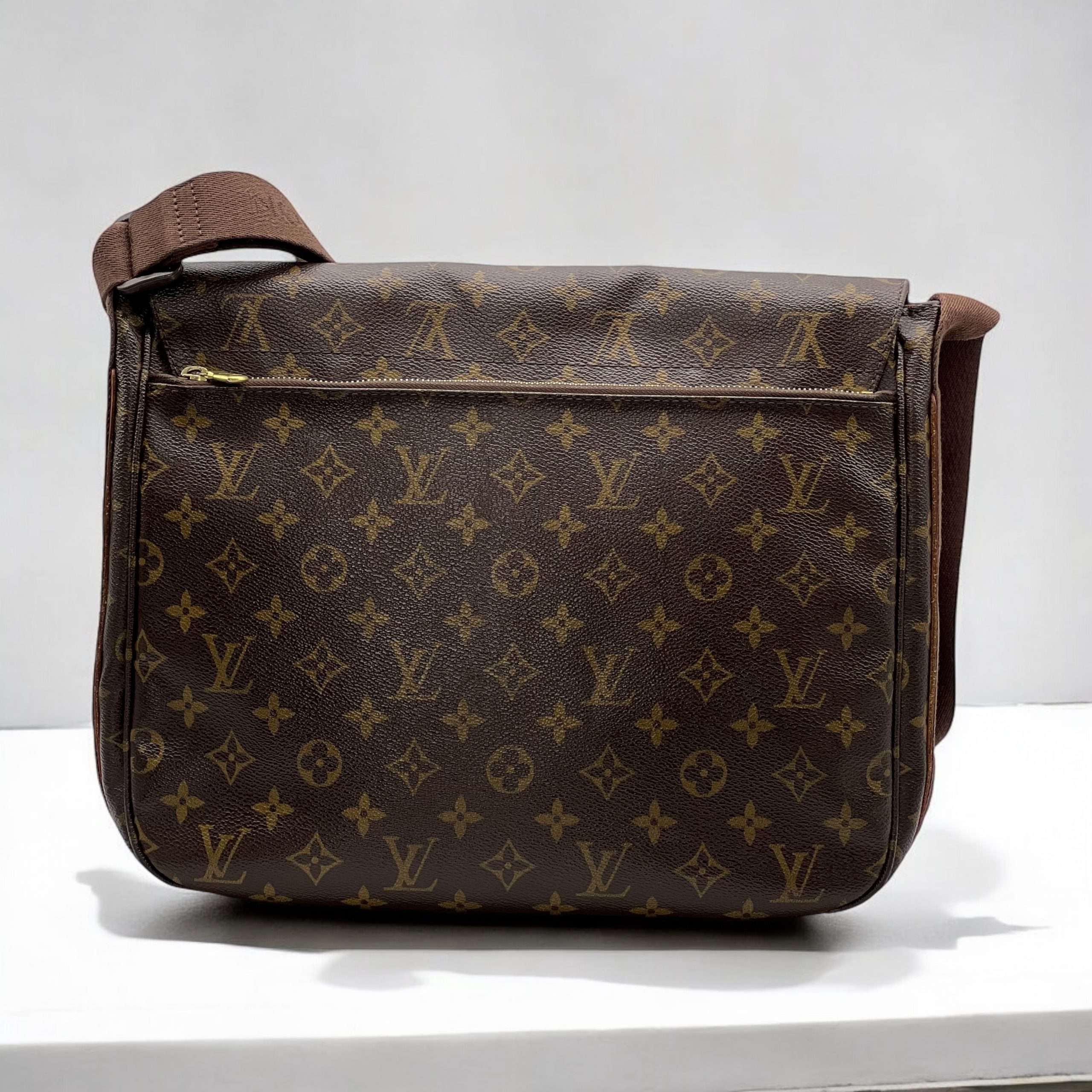 Sac bandoulière Louis Vuitton Messenger marron – Image 4