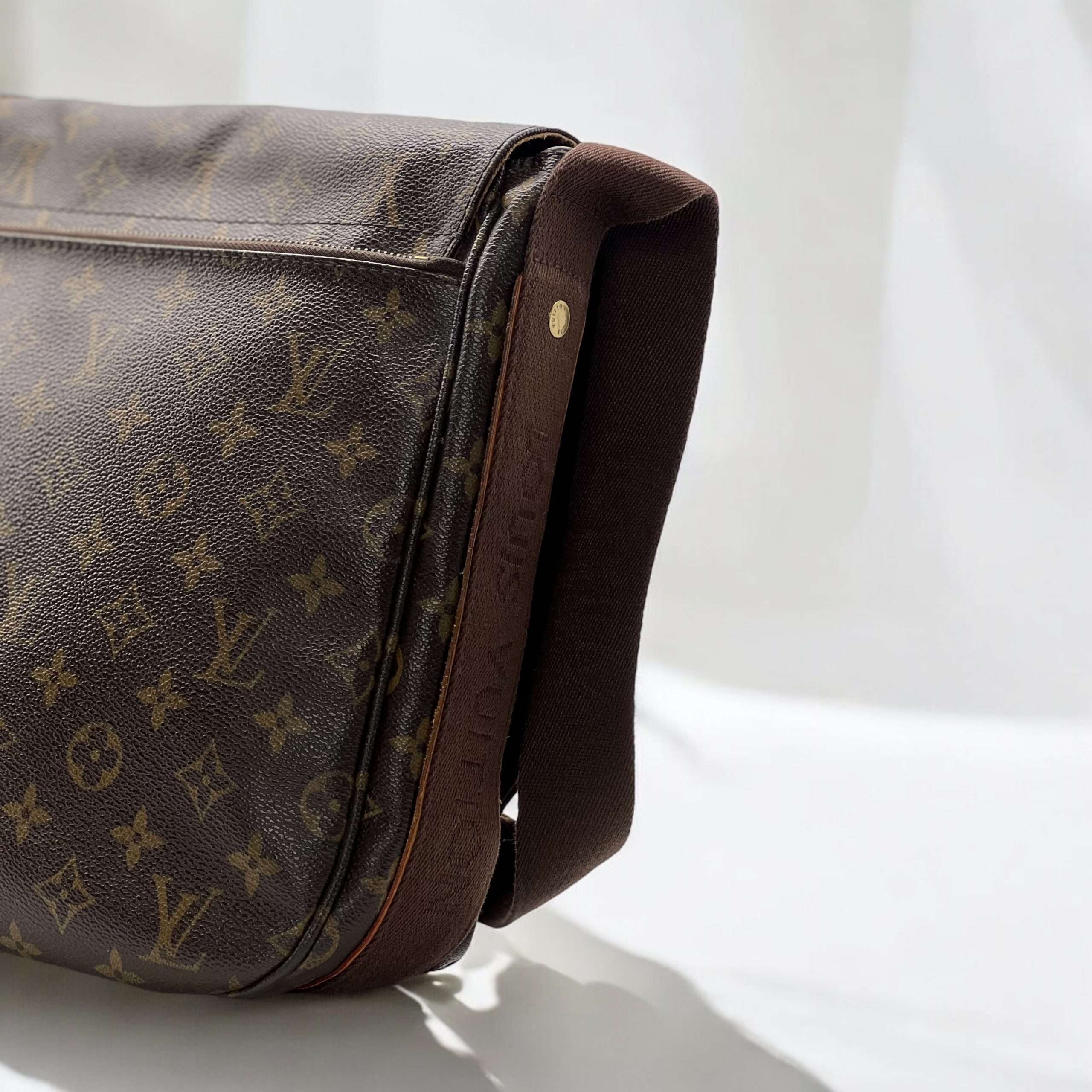 Sac bandoulière Louis Vuitton Messenger marron – Image 8