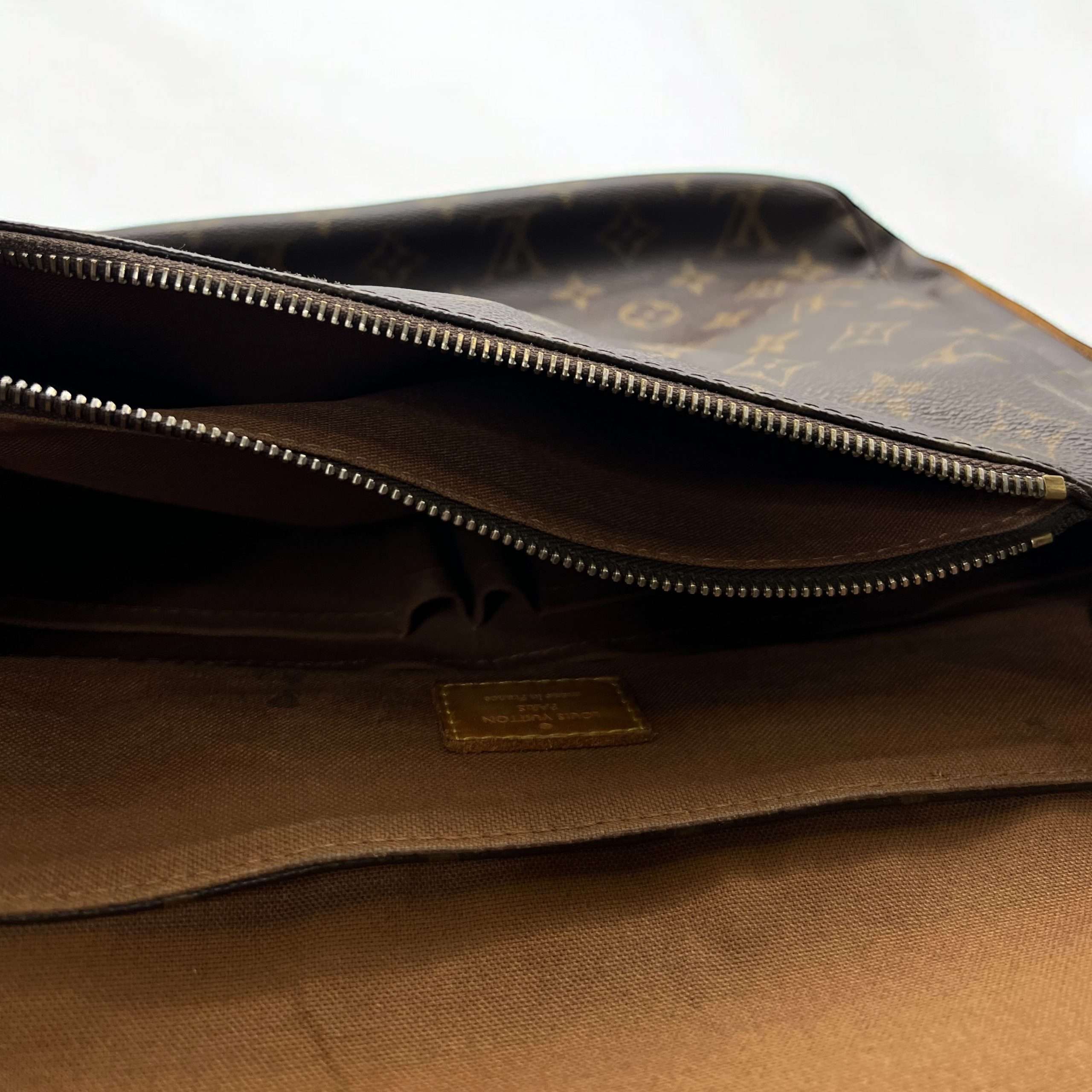 Sac bandoulière Louis Vuitton Messenger marron – Image 17