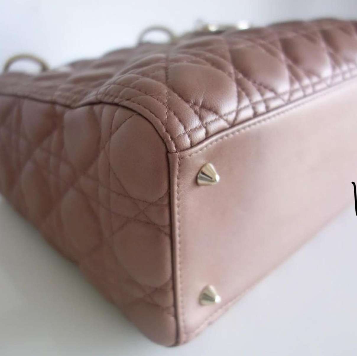 Sac Lady Dior médium rose bronze – Image 9