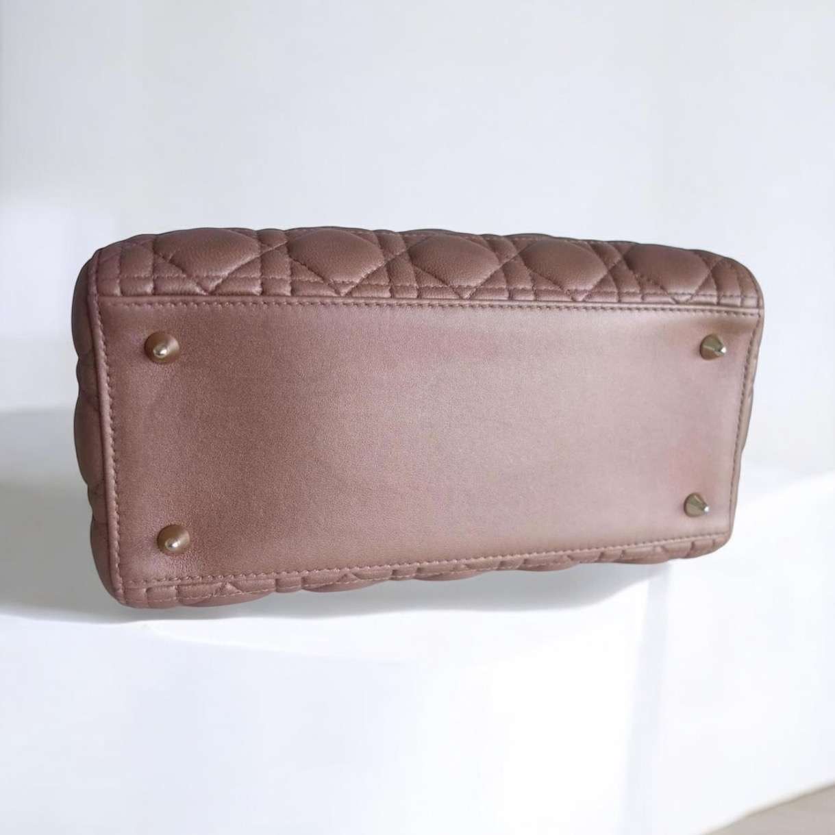 Sac Lady Dior médium rose bronze – Image 6