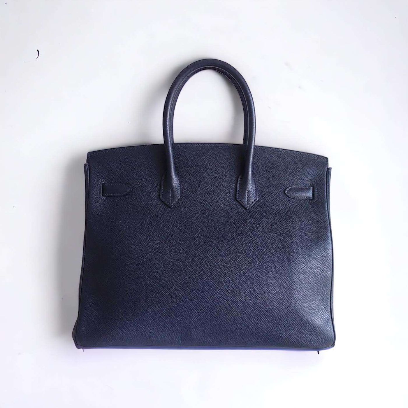 Sac Hermes Birkin 35 bleu marine – Image 6