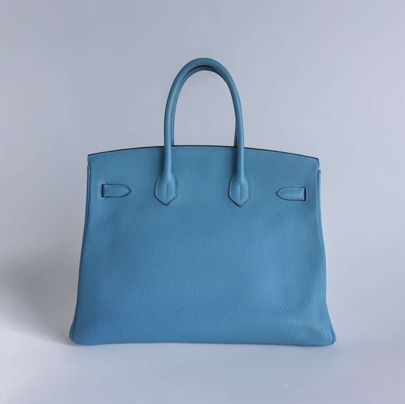 Sac Hermès birkin 35 bleu Clémence – Image 4