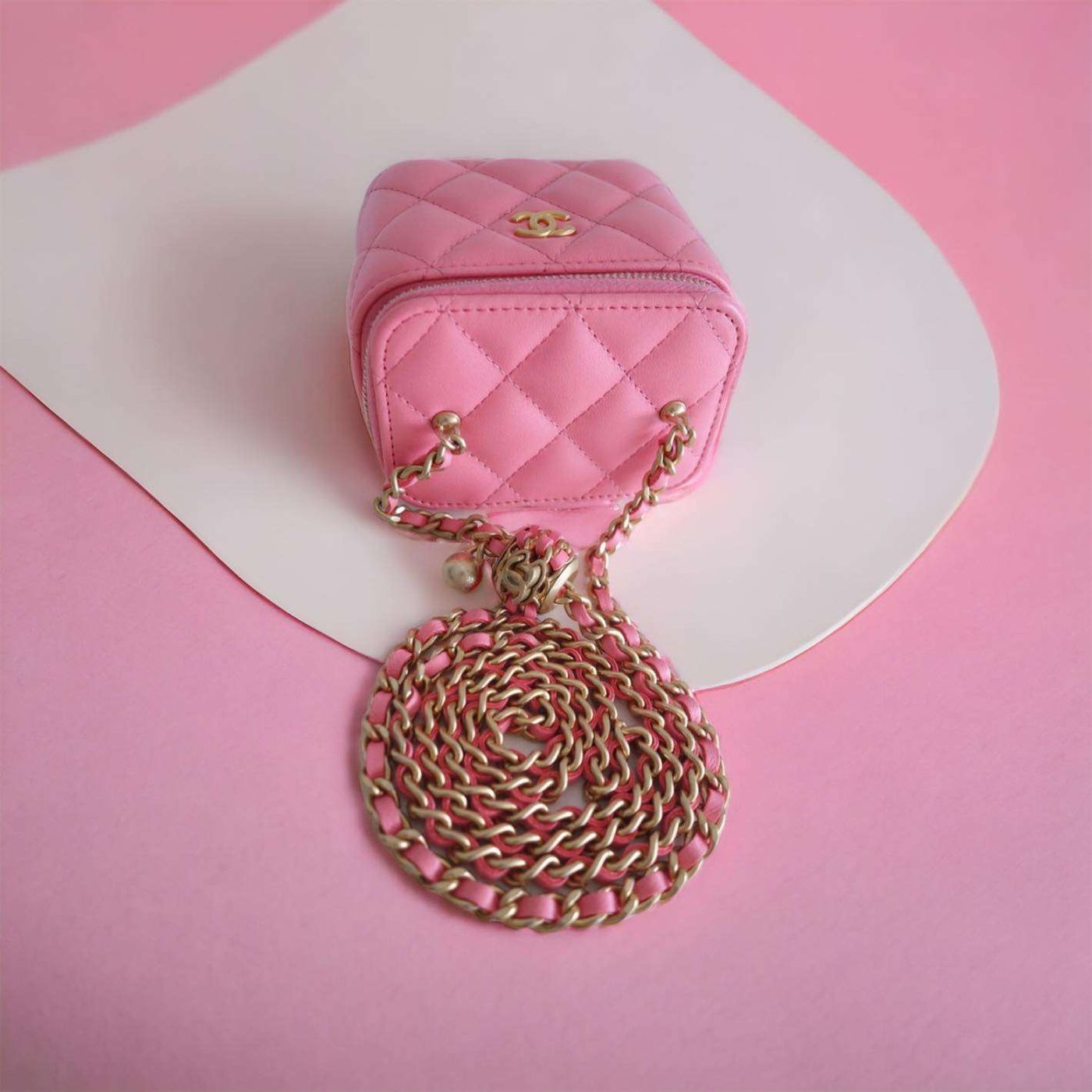 Sac Chanel mini rose – Image 8