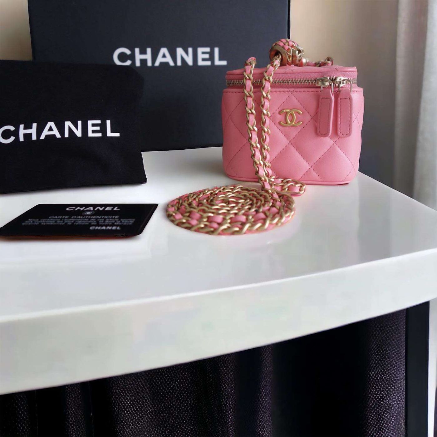 Sac Chanel mini rose – Image 3