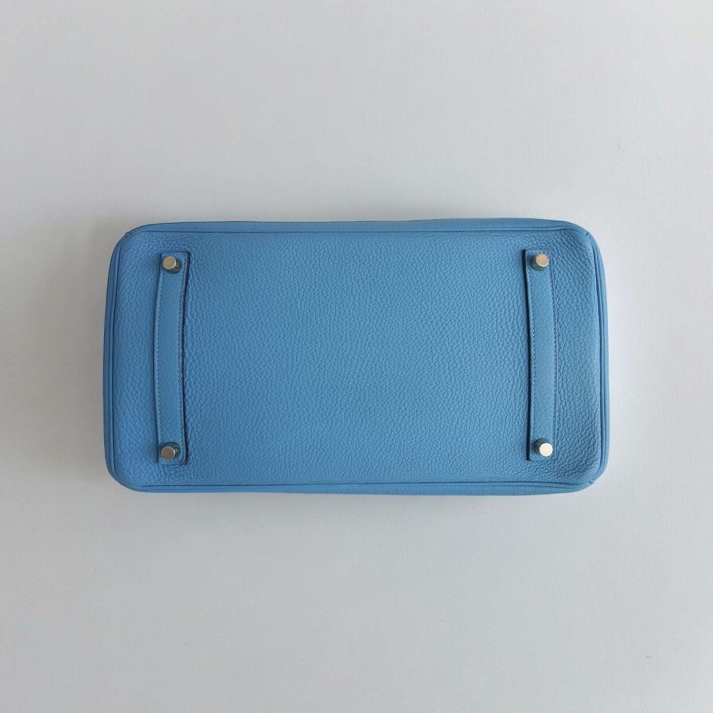 Sac Hermès birkin 35 bleu Clémence – Image 5
