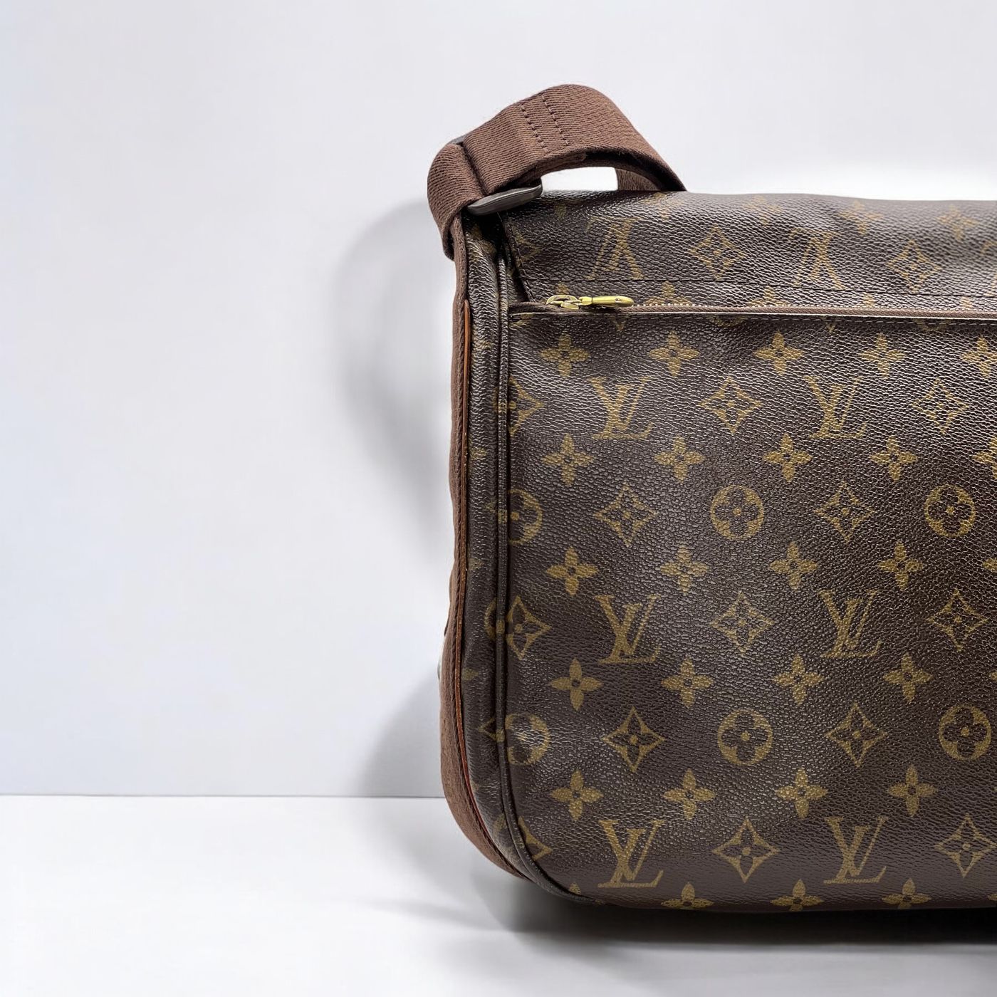 Sac bandoulière Louis Vuitton Messenger marron – Image 9