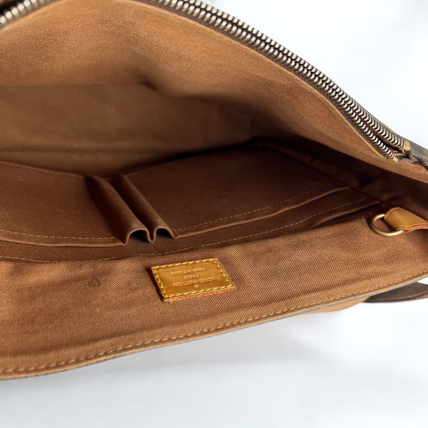 Sac bandoulière Louis Vuitton Messenger marron – Image 19