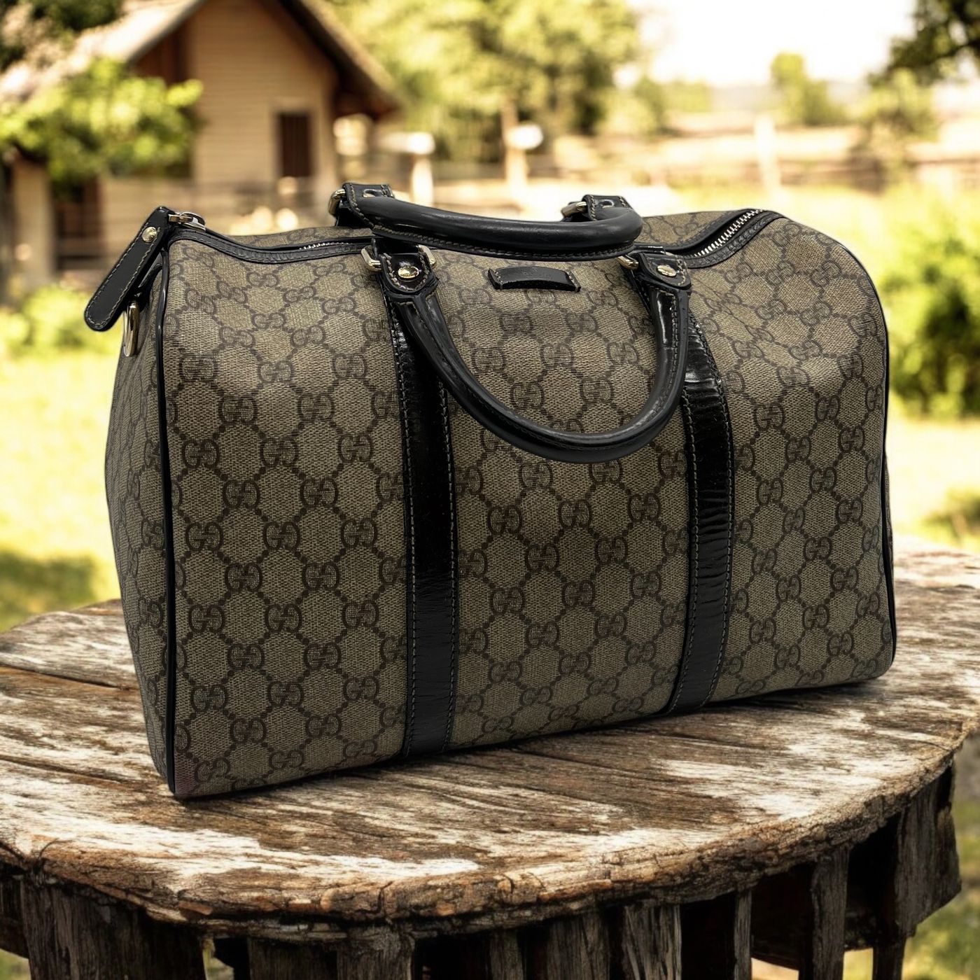 Sac à main Gucci Boston en toile monogram – Image 2