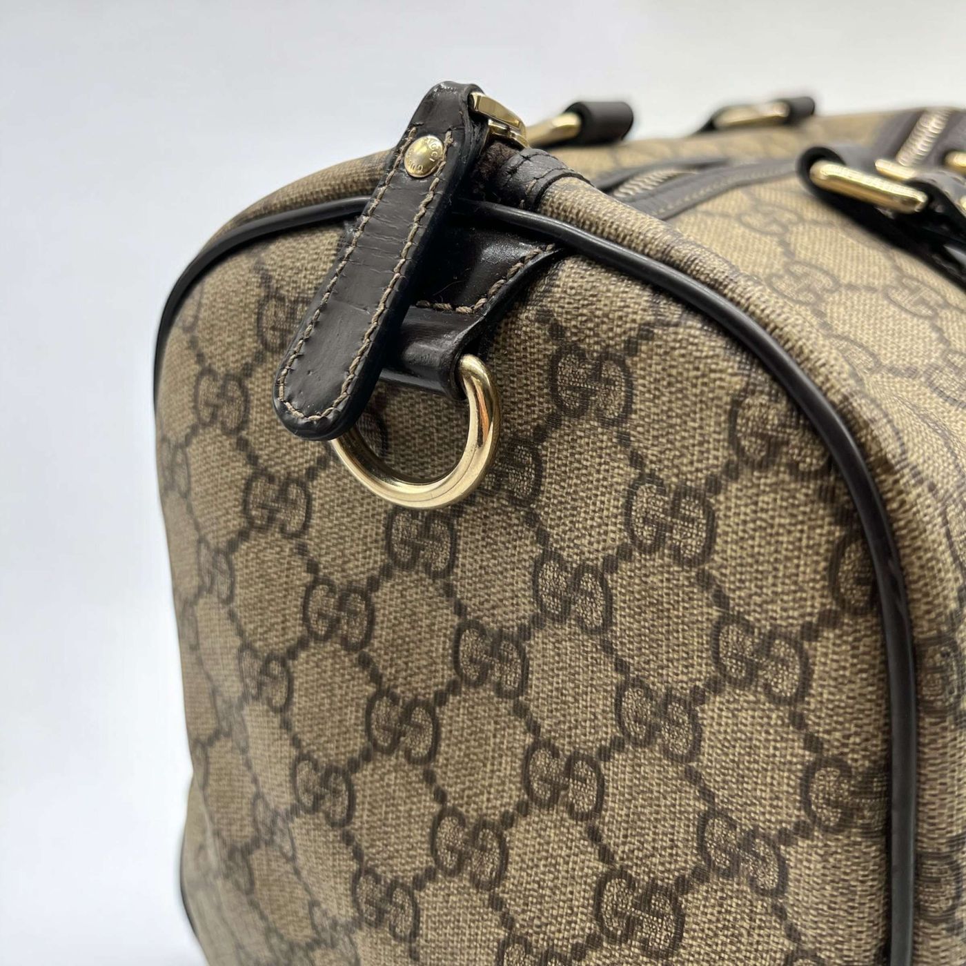 Sac à main Gucci Boston en toile monogram – Image 10