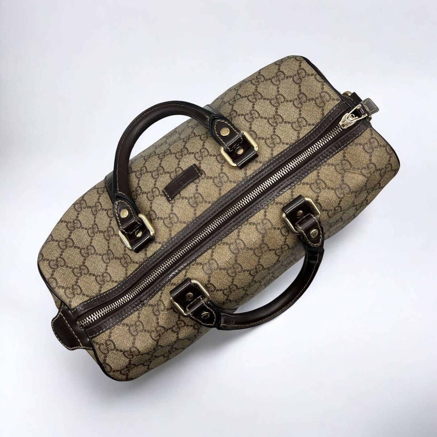 Sac à main Gucci Boston en toile monogram – Image 9