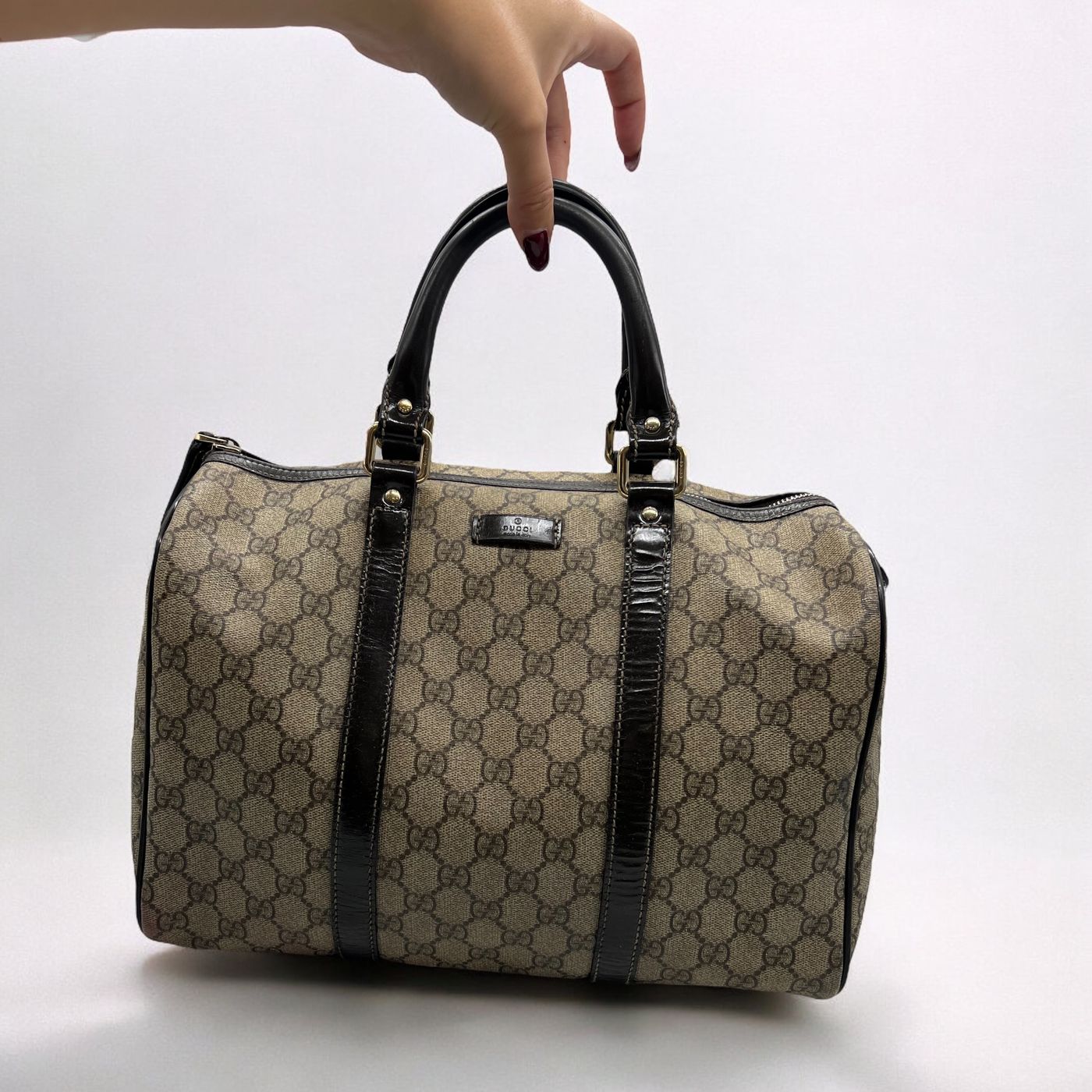 Sac à main Gucci Boston en toile monogram – Image 4