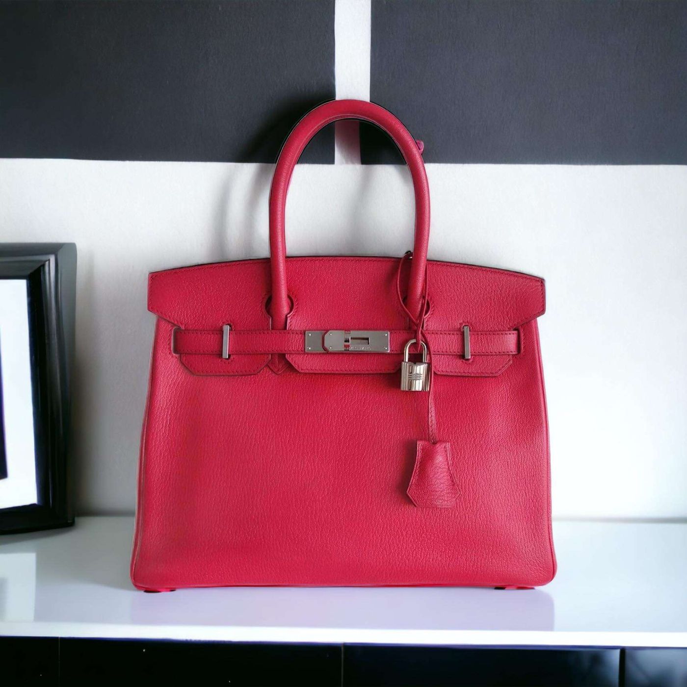 Sac Hermès Birkin 30 Rose Jaipur – Image 3