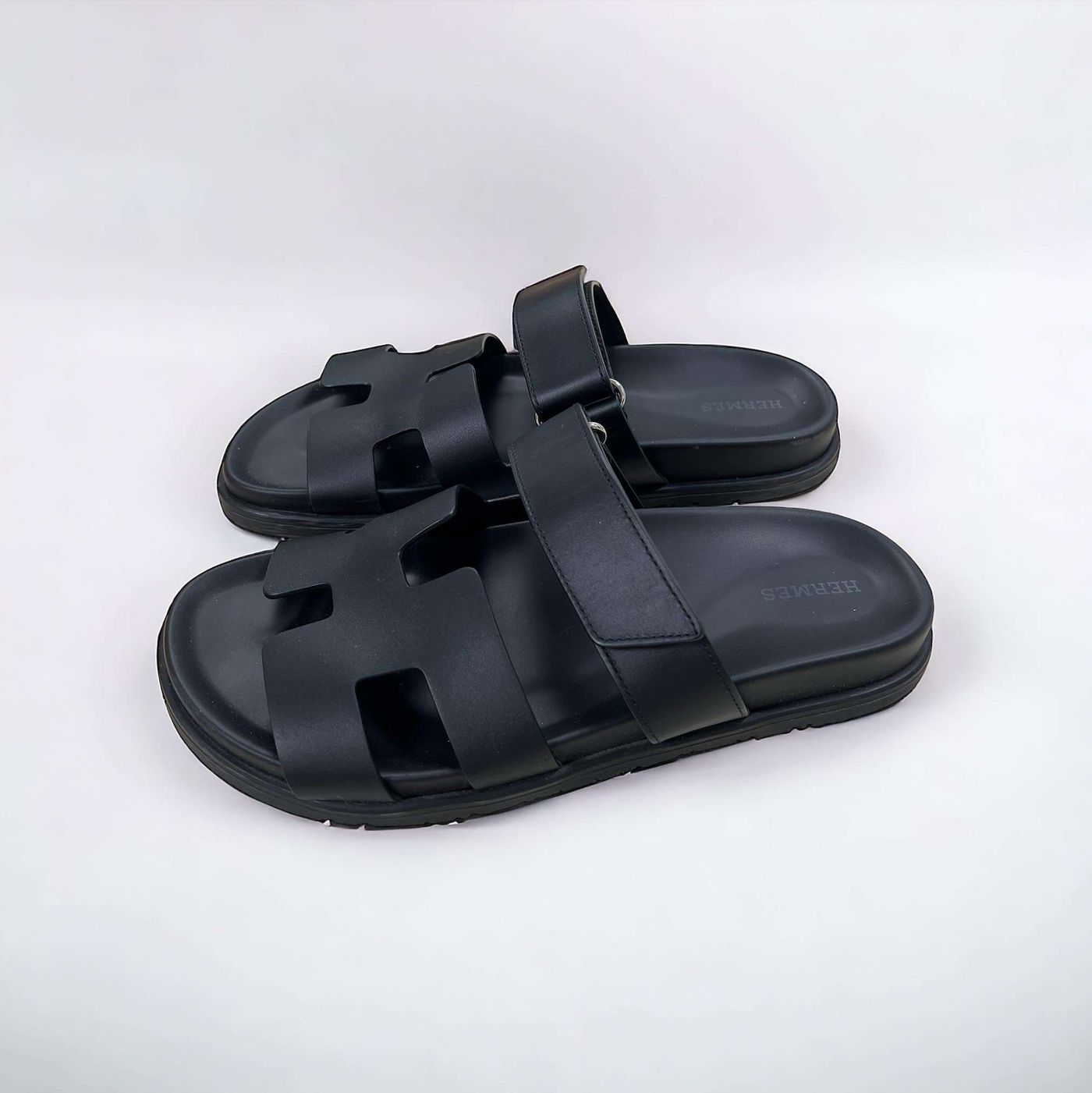 Sandales Chypre Hermès noir 39 – Image 6