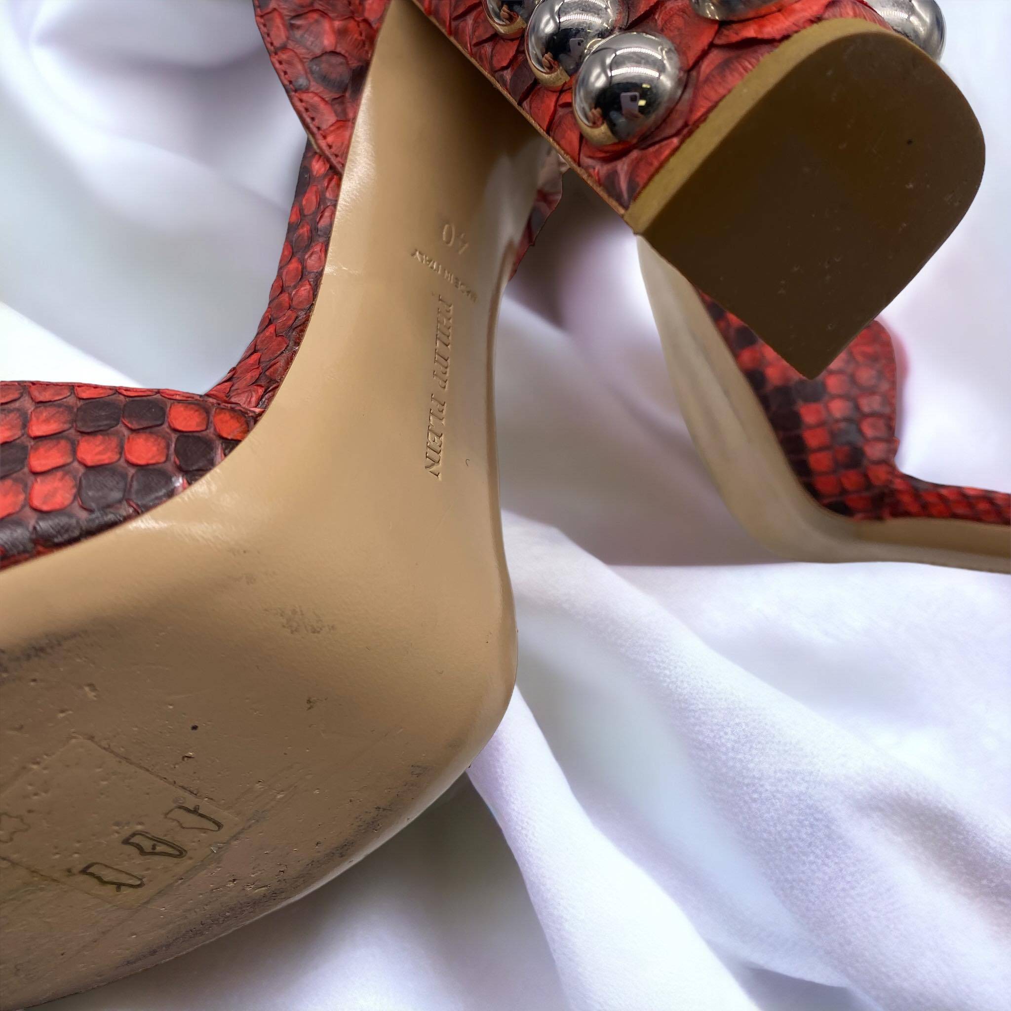 Escarpins 40 Philipp Plein rouge – Image 4