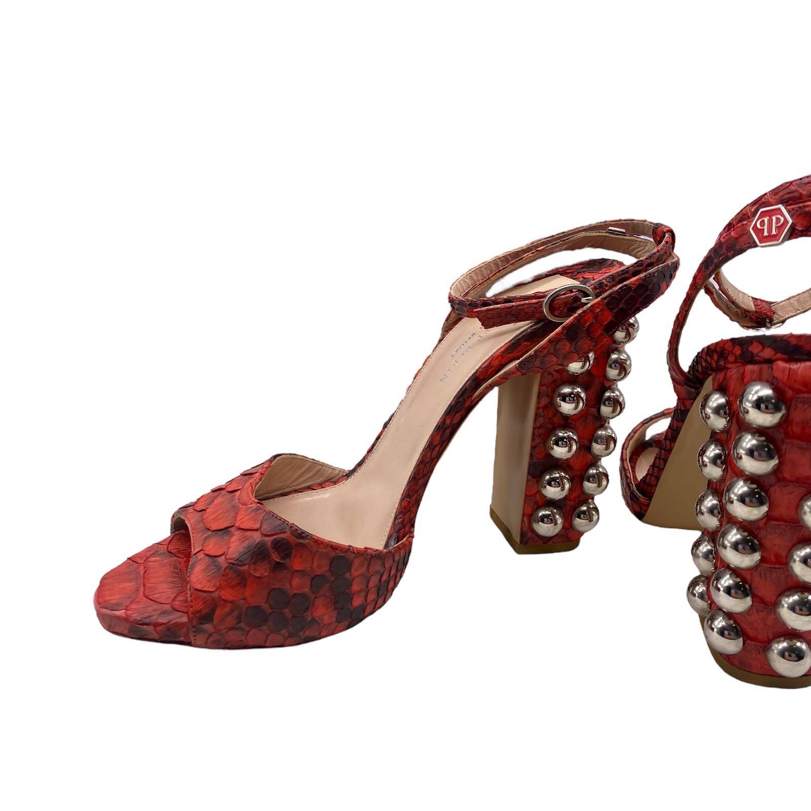 Escarpins 40 Philipp Plein rouge – Image 3