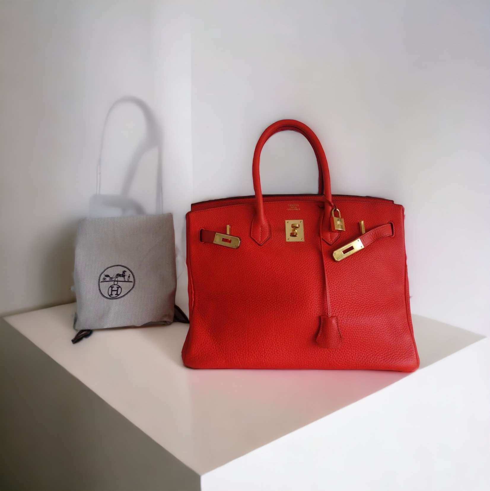 Sac Hermès Birkin 35 capucine – Image 4
