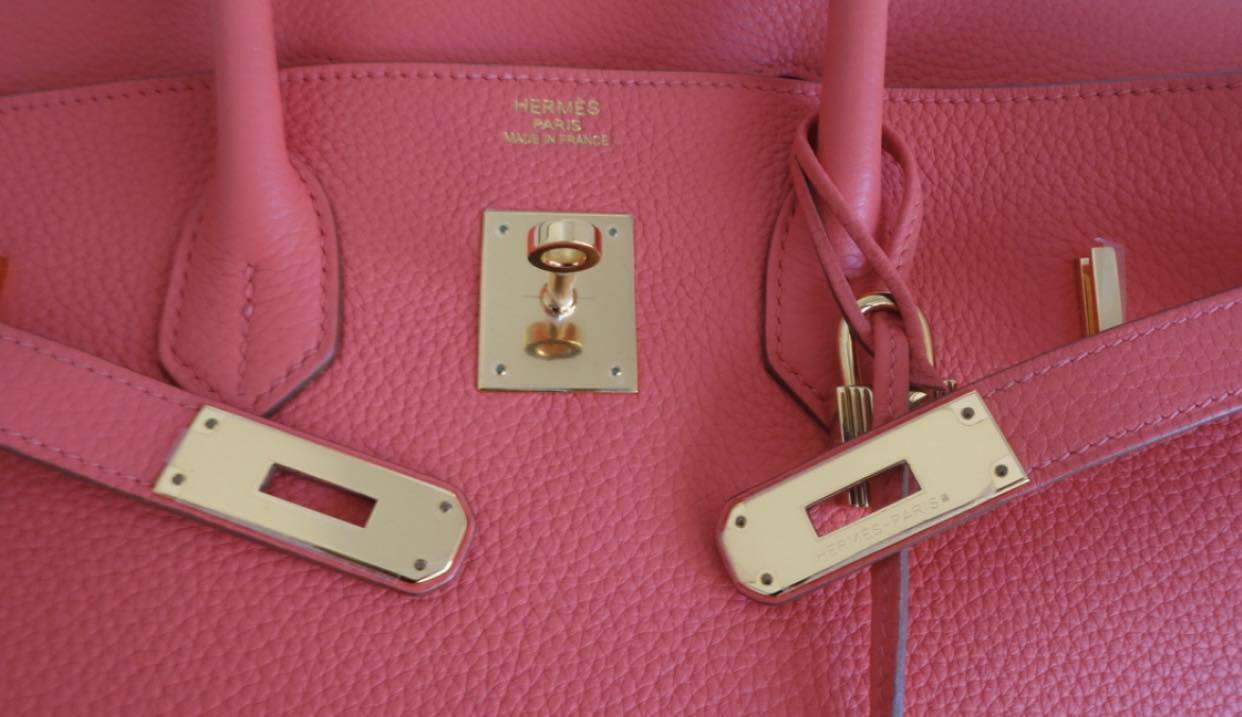 Sac Hermès Birkin 35 Rose Jaipur – Image 11