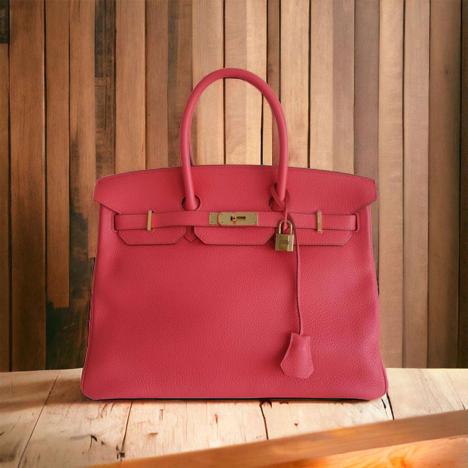 Sac Hermès Birkin 35 Rose Jaipur – Image 3