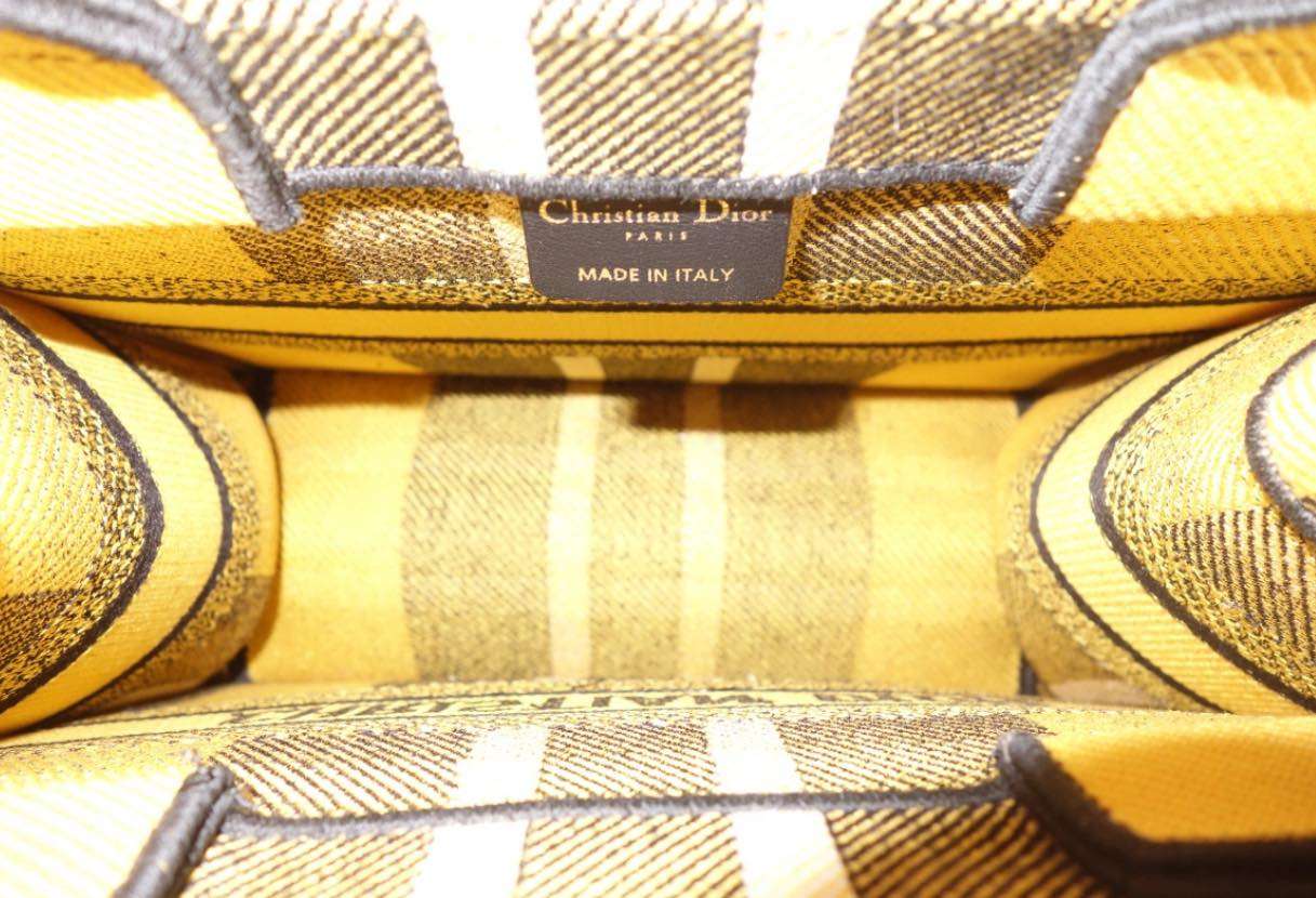 Sac book tote Dior jaune – Image 8