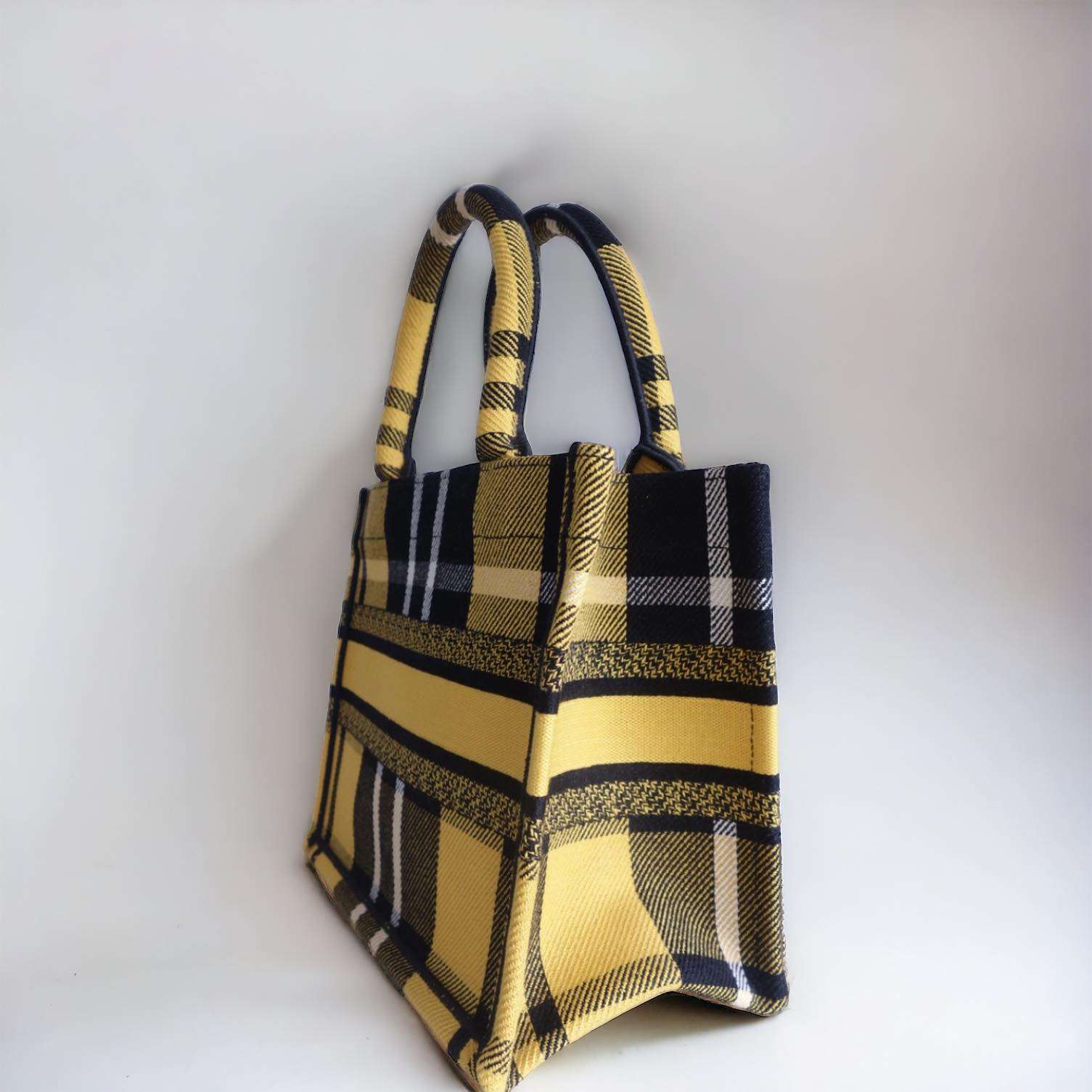 Sac book tote Dior jaune – Image 5