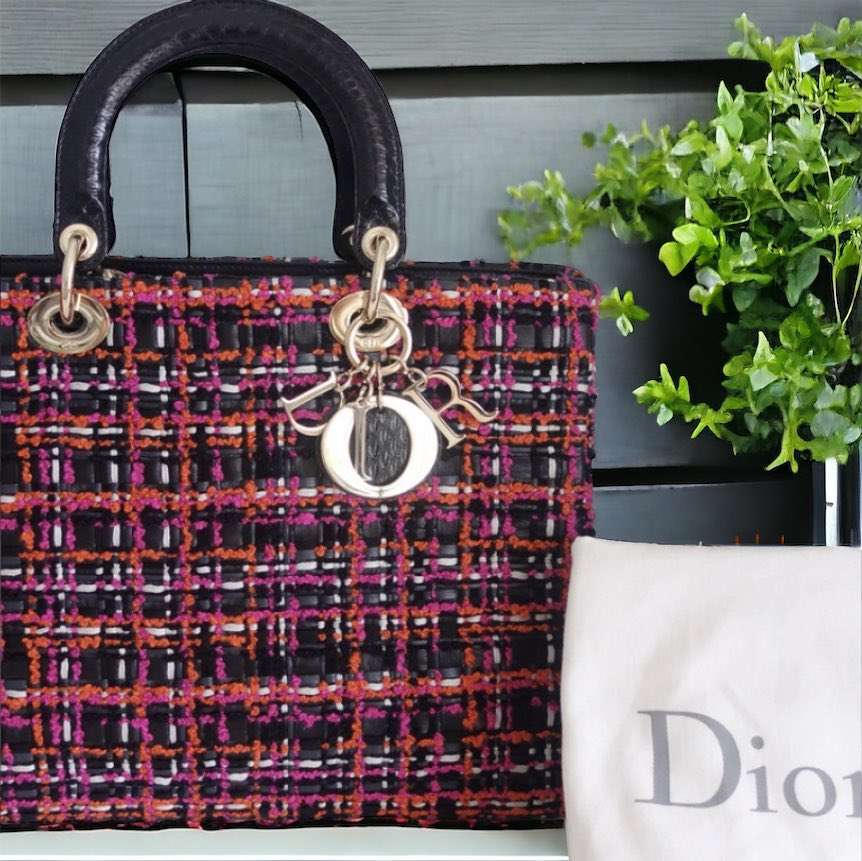 Sac Lady Dior tweed – Image 2