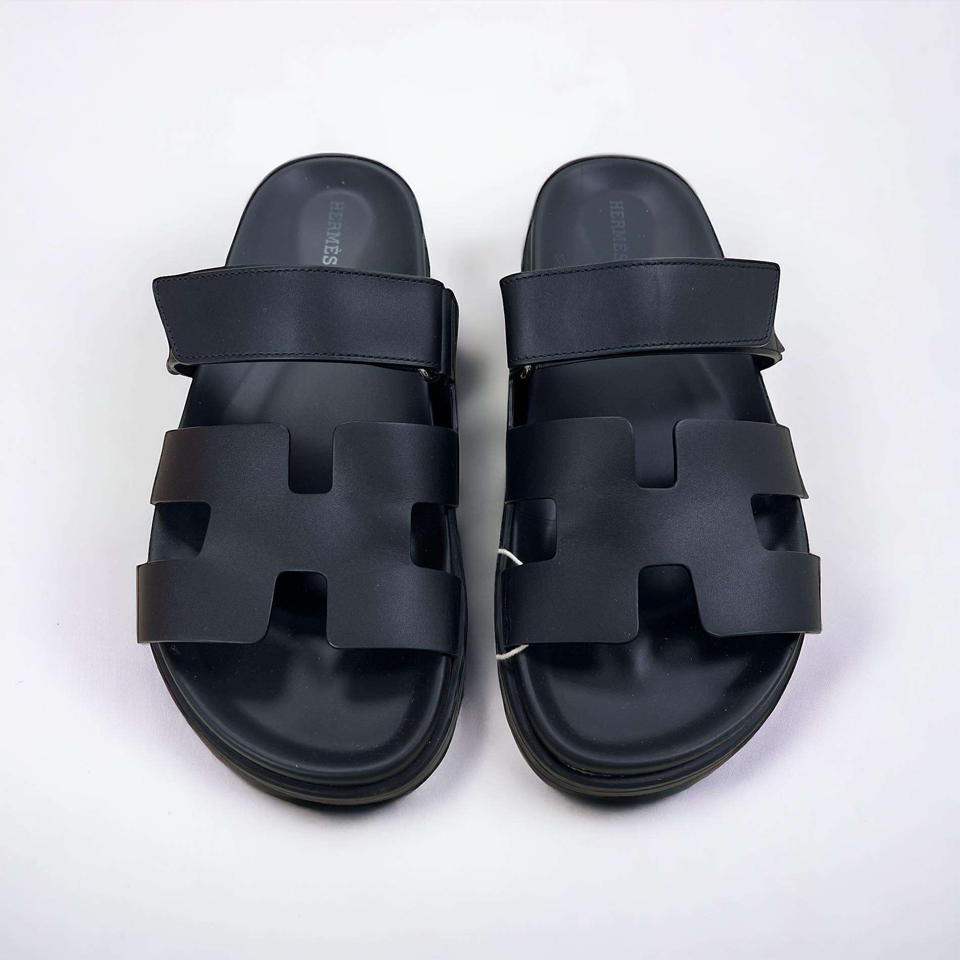 Sandales Chypre Hermès noir 39 – Image 5