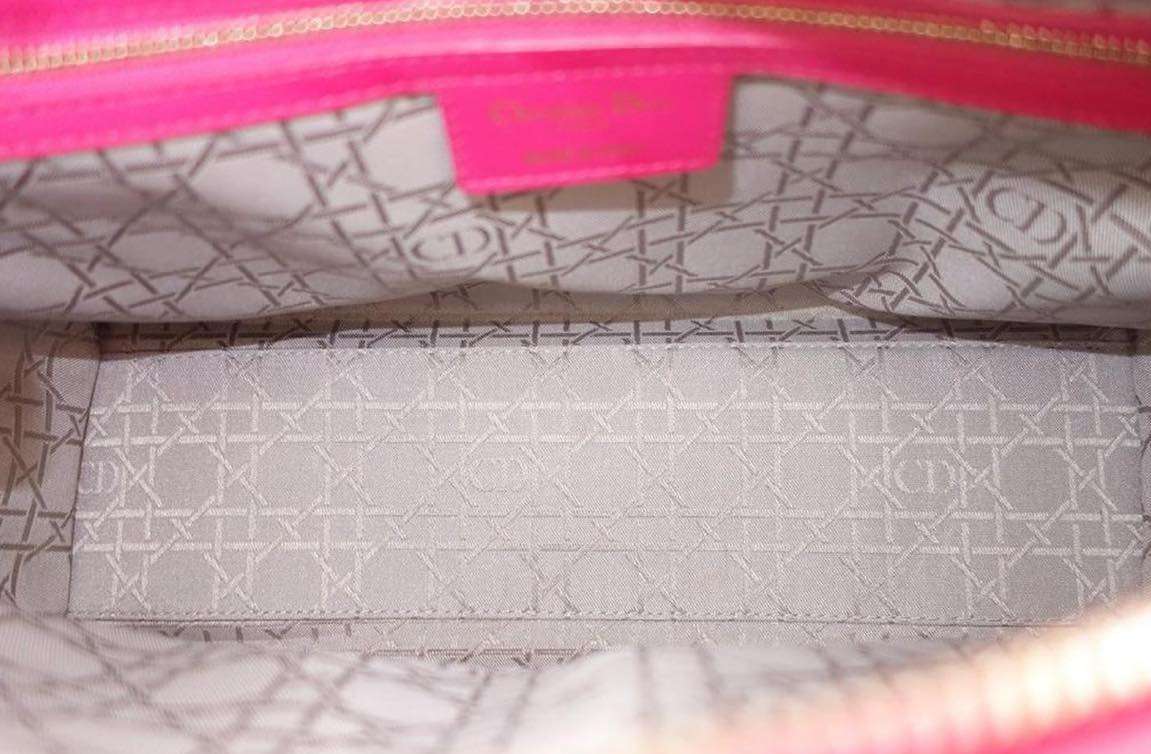 Sac Lady Dior rose – Image 8