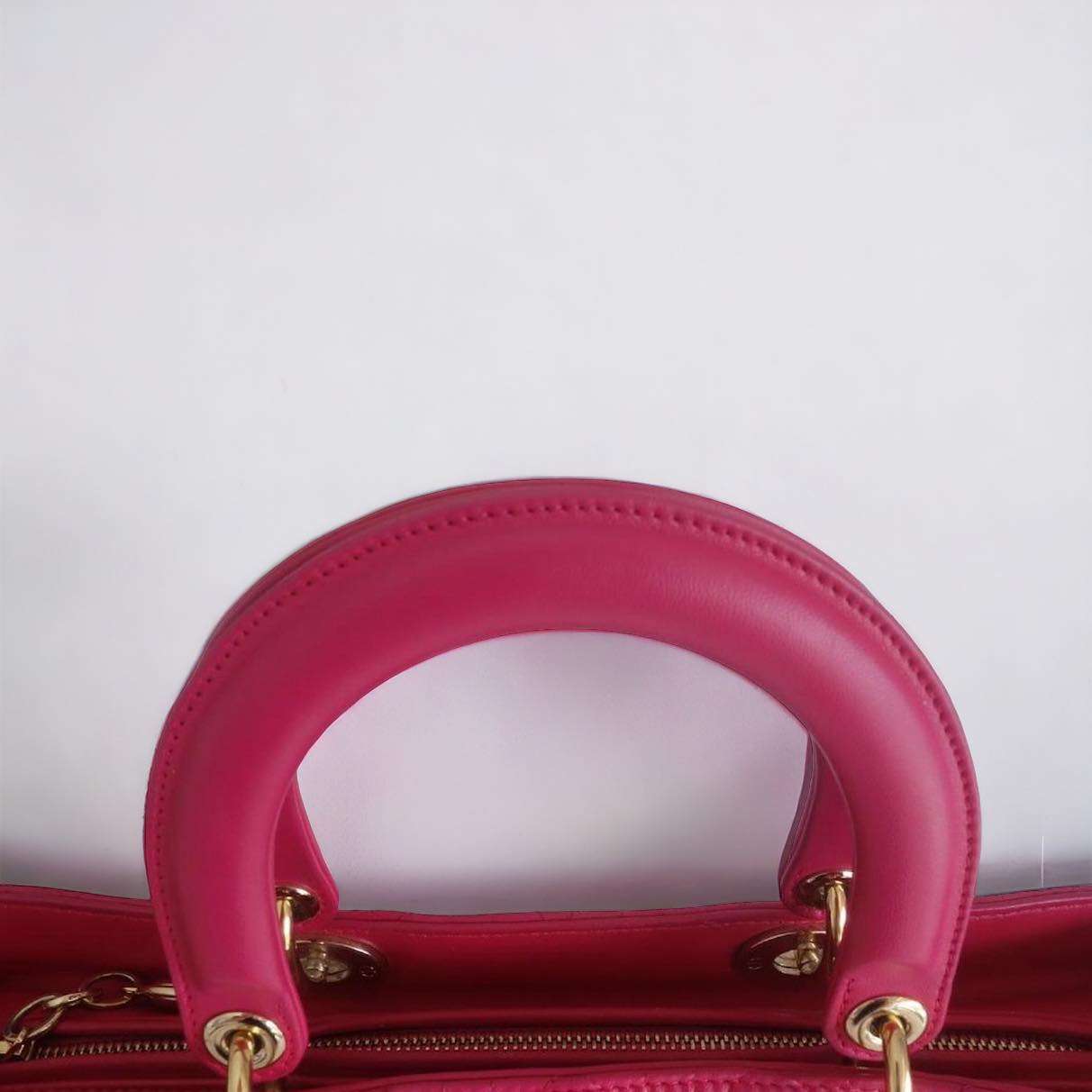 Sac Lady Dior rose – Image 9