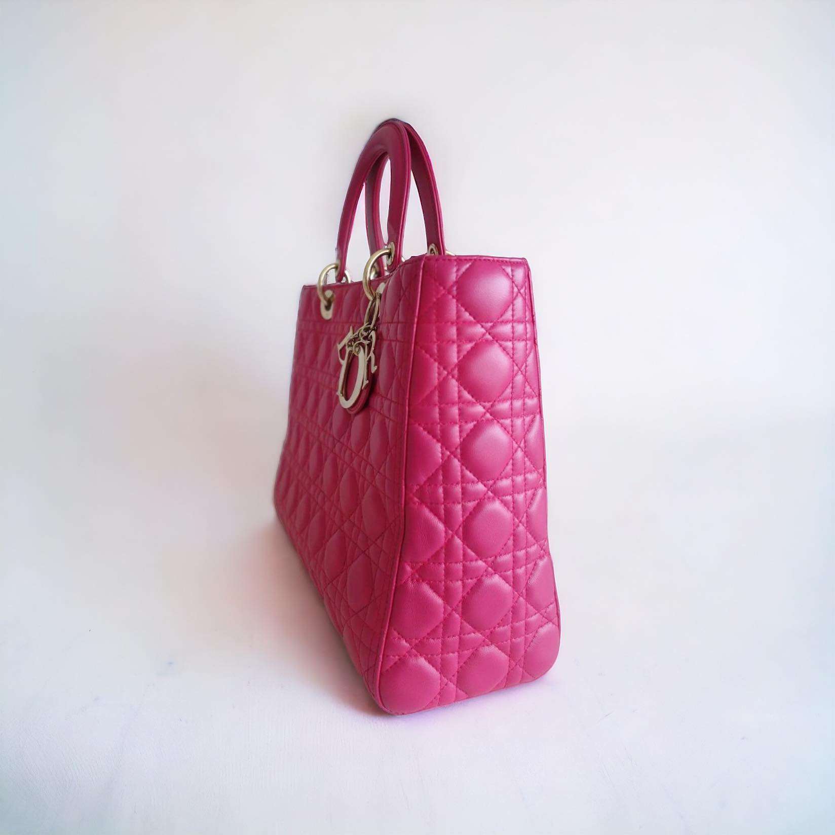 Sac Lady Dior rose – Image 4
