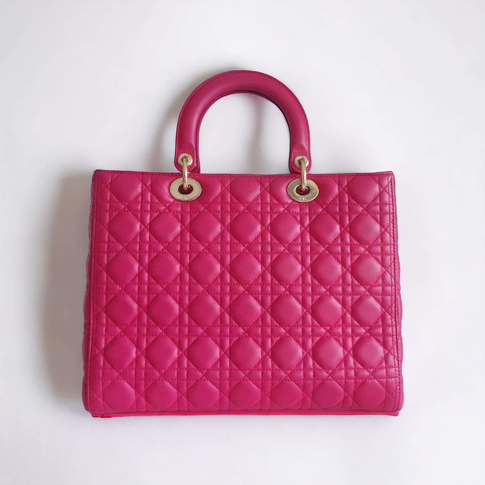 Sac Lady Dior rose – Image 3