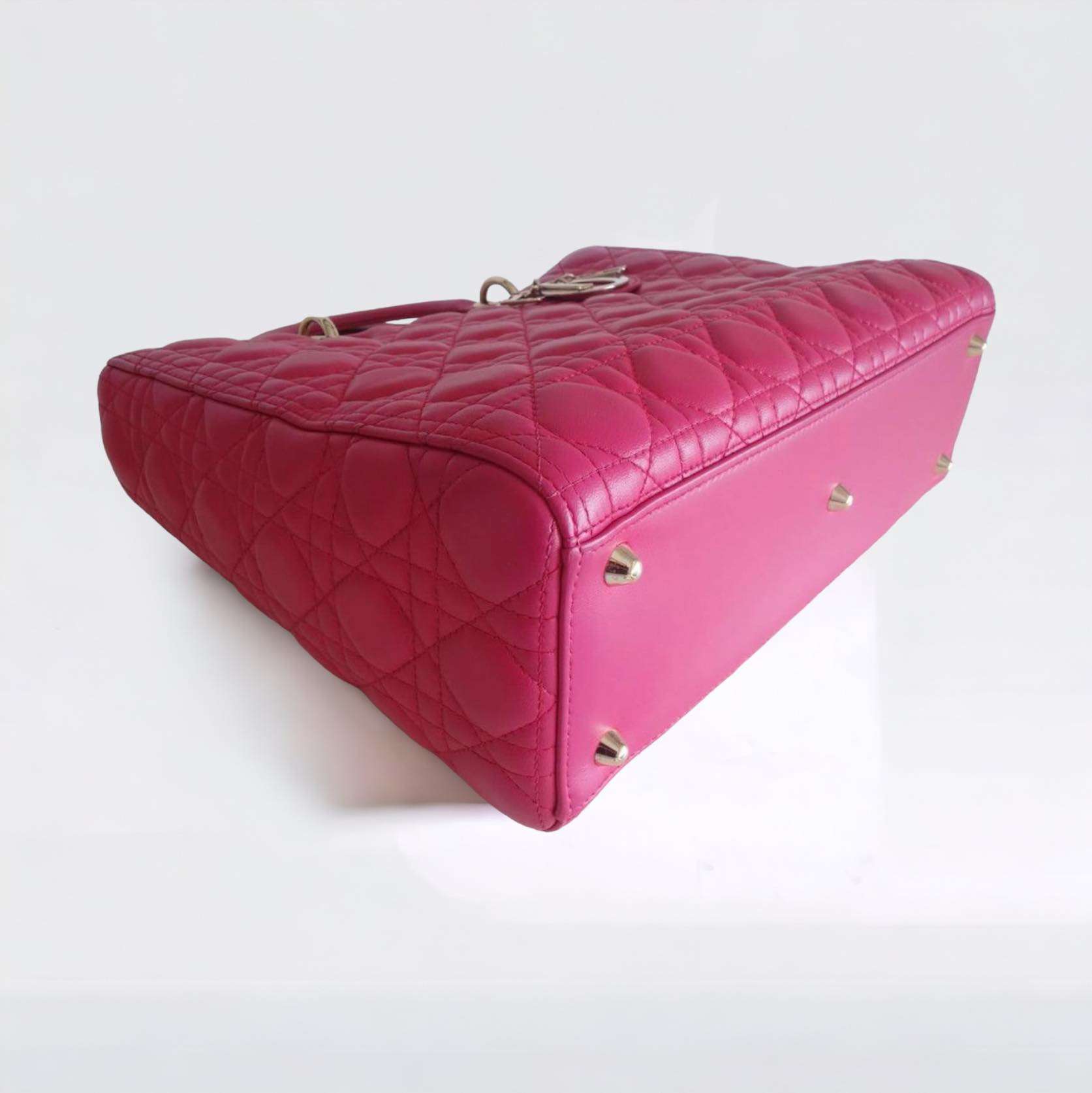 Sac Lady Dior rose – Image 5