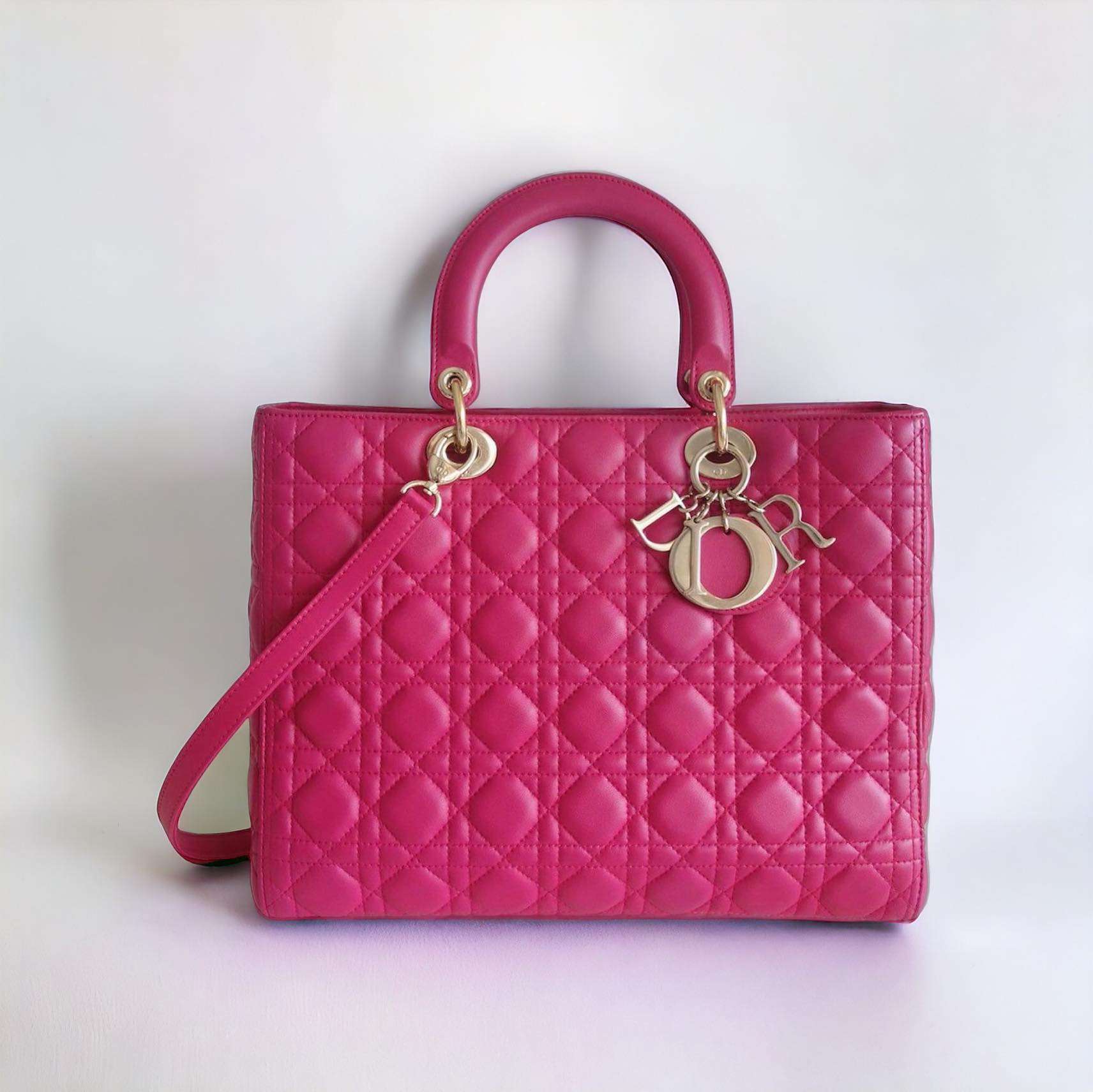 Sac Lady Dior rose – Image 2
