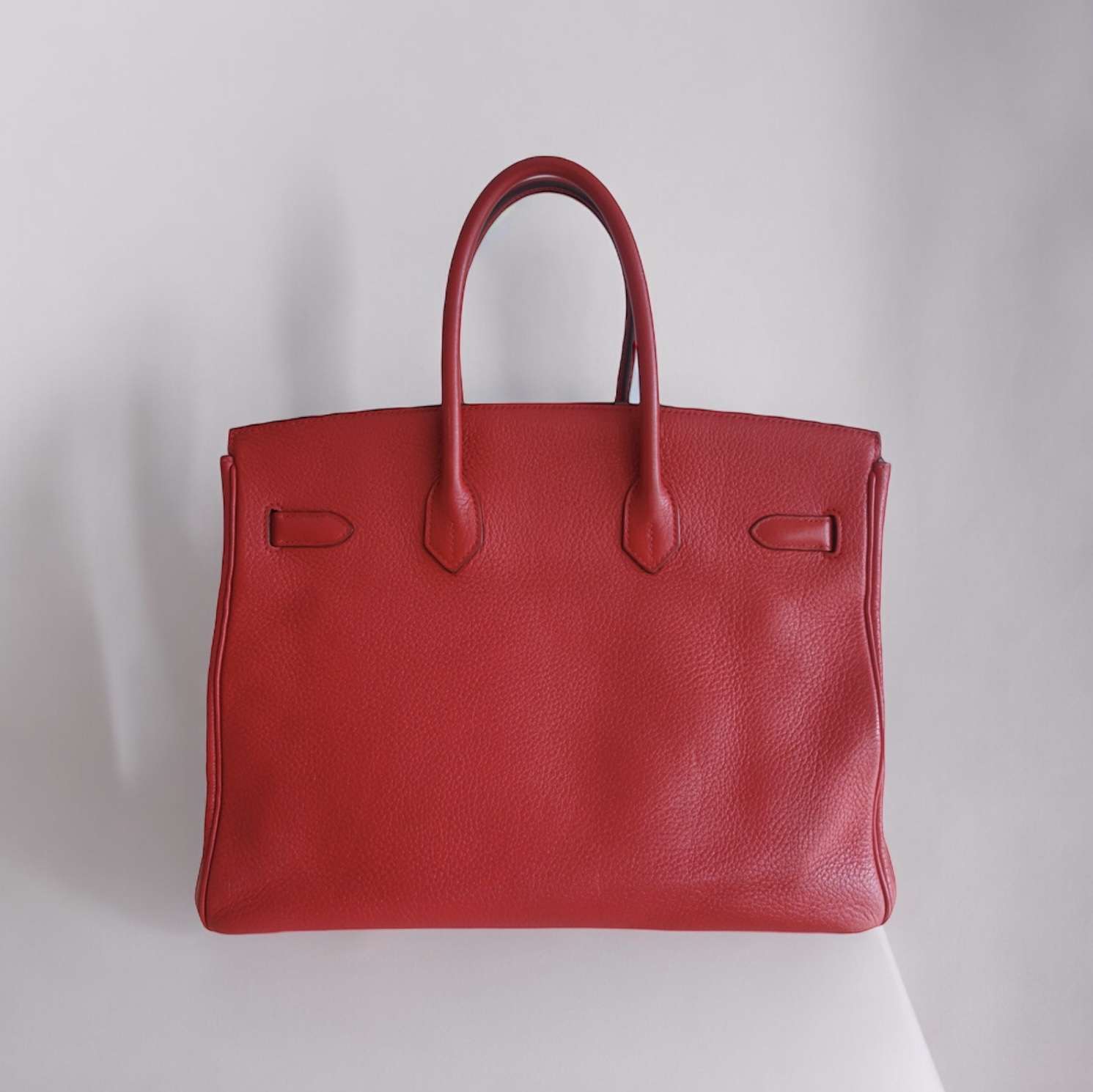Sac Hermès Birkin 35 rouge togo – Image 5